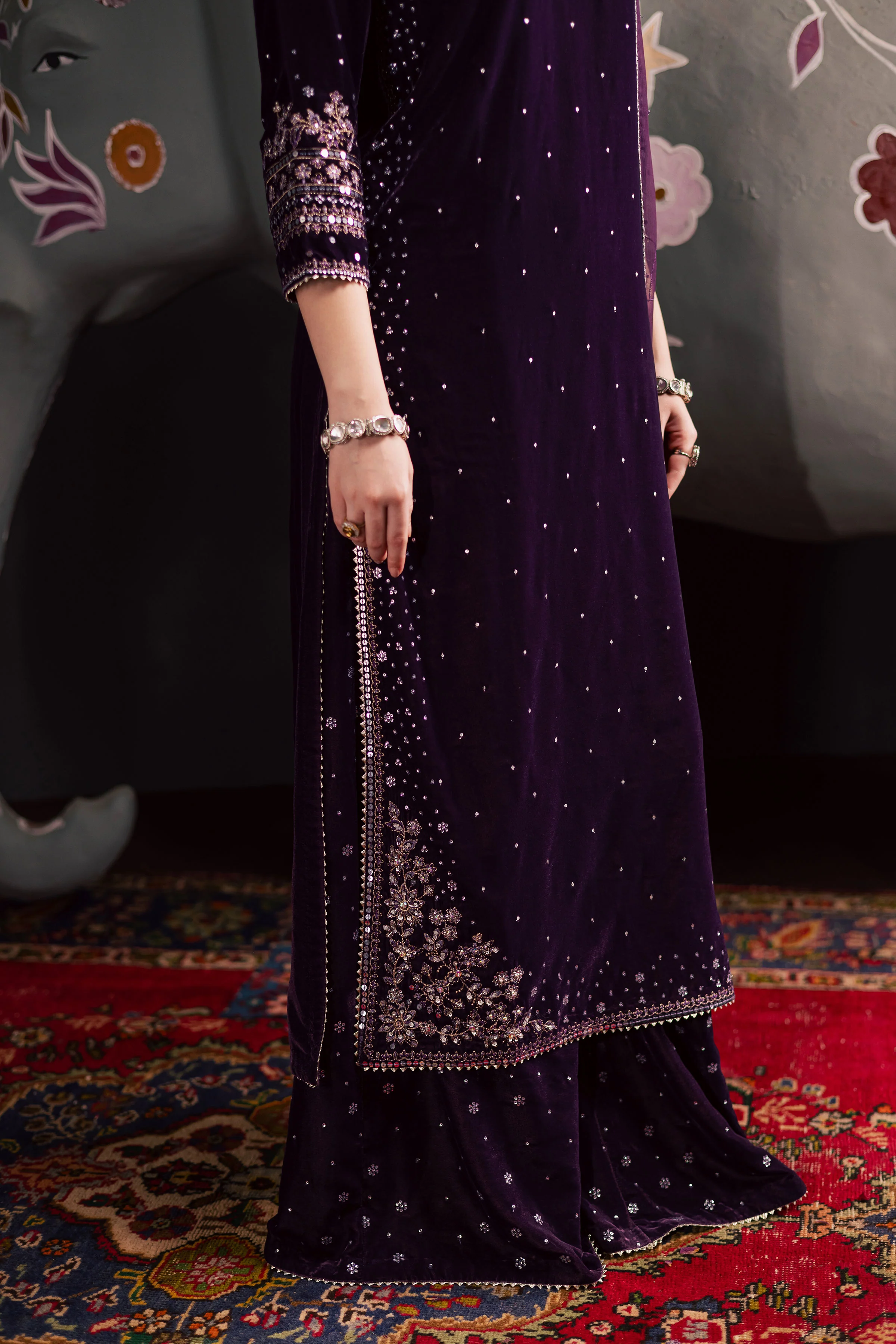 Chamak 3Pc - Velvet Luxe Pret - Image 8