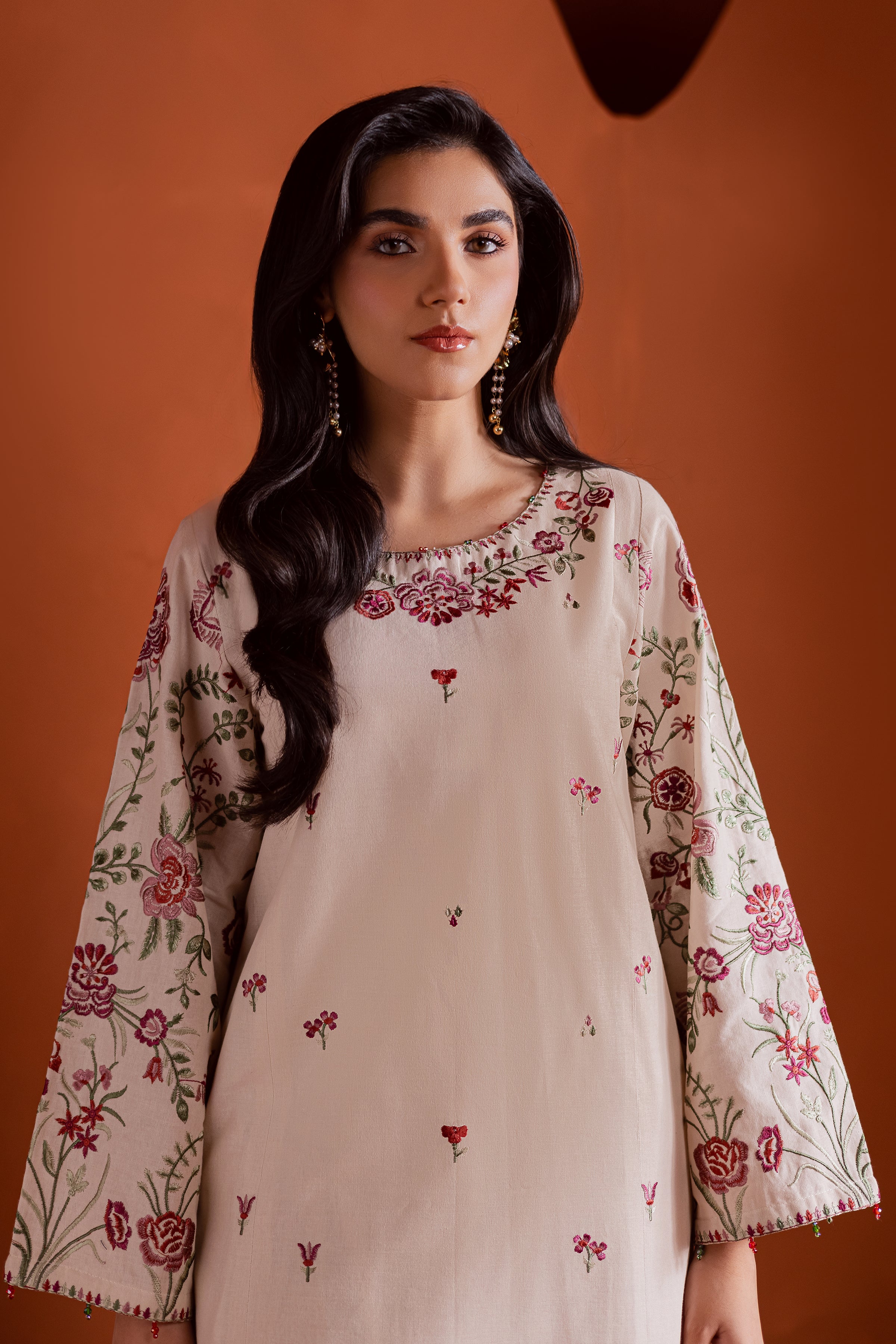 Colours 2Pc - Embroidered Khaddar Dress - Image 2