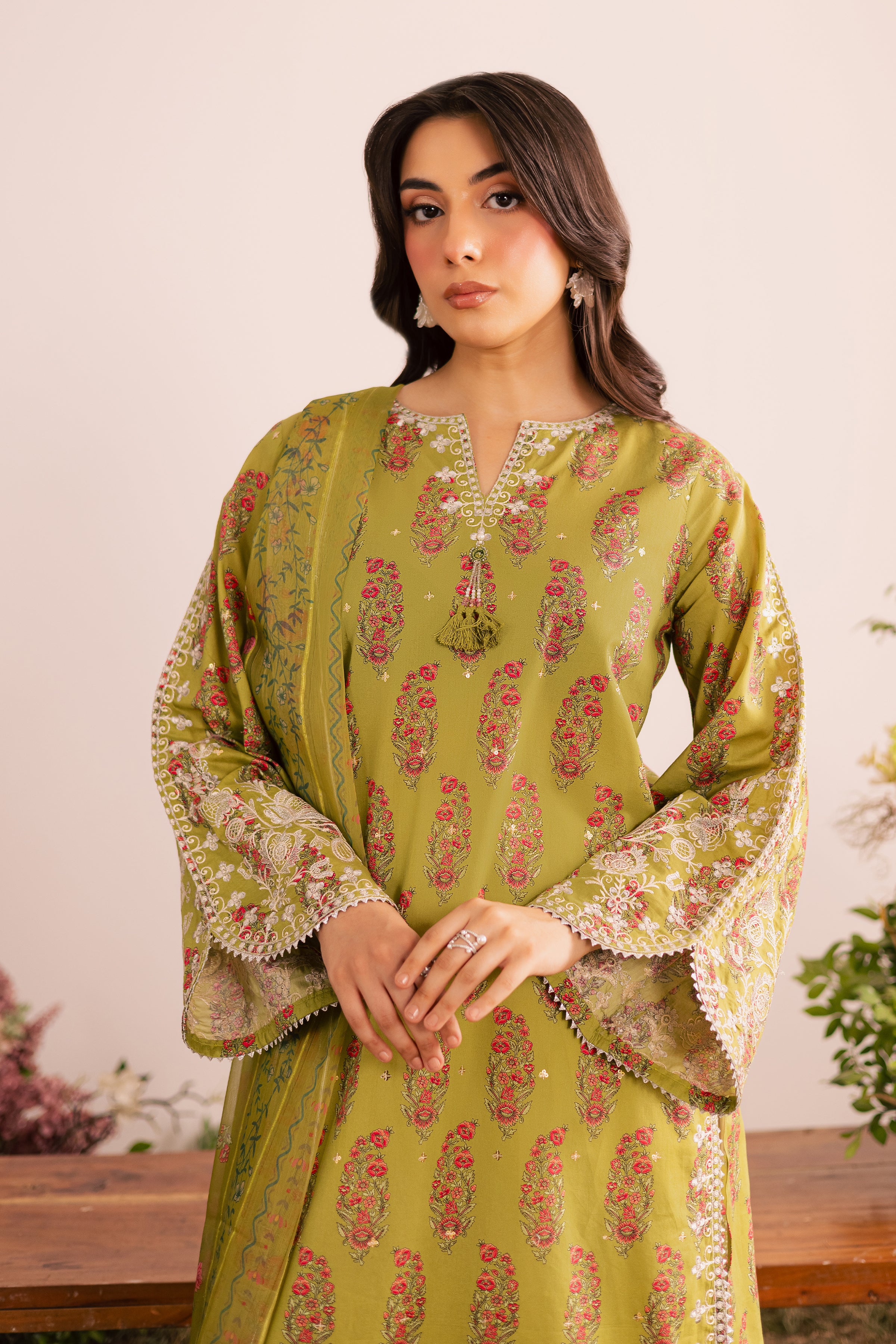 Curtz 3Pc - Printed Lawn Dress - Image 2
