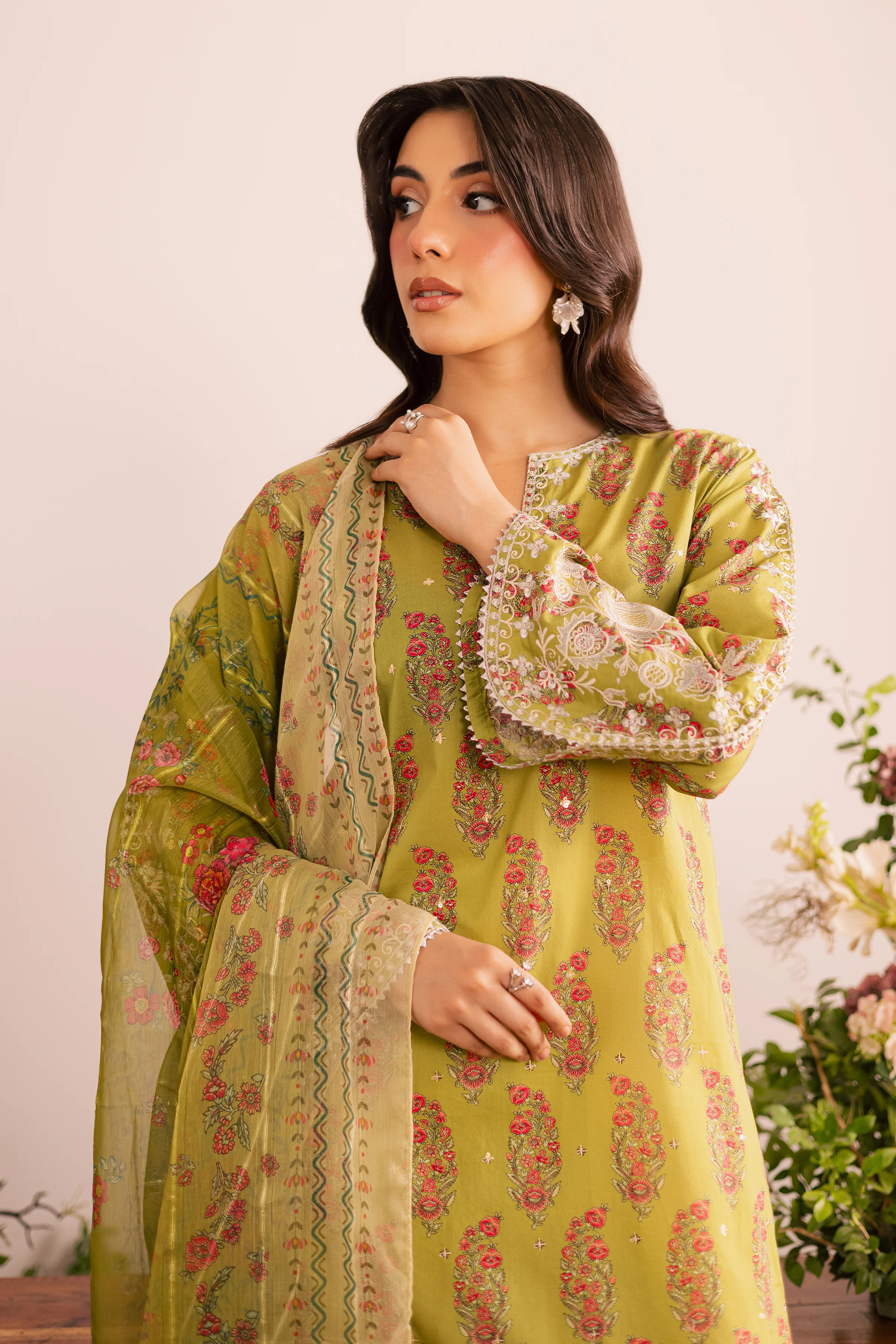 Curtz 3Pc - Printed Lawn Dress - Image 3