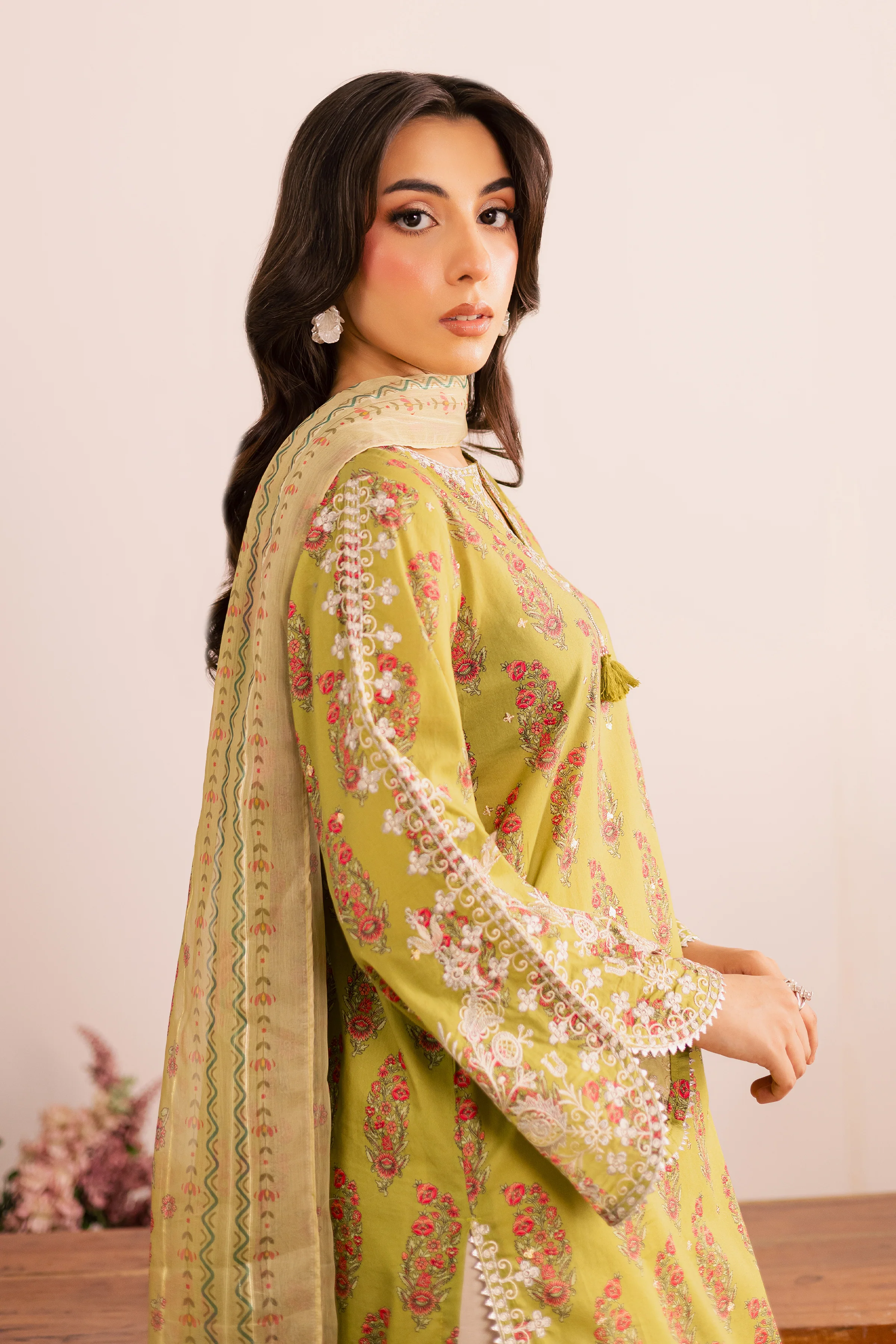 Curtz 3Pc - Printed Lawn Dress - Image 6