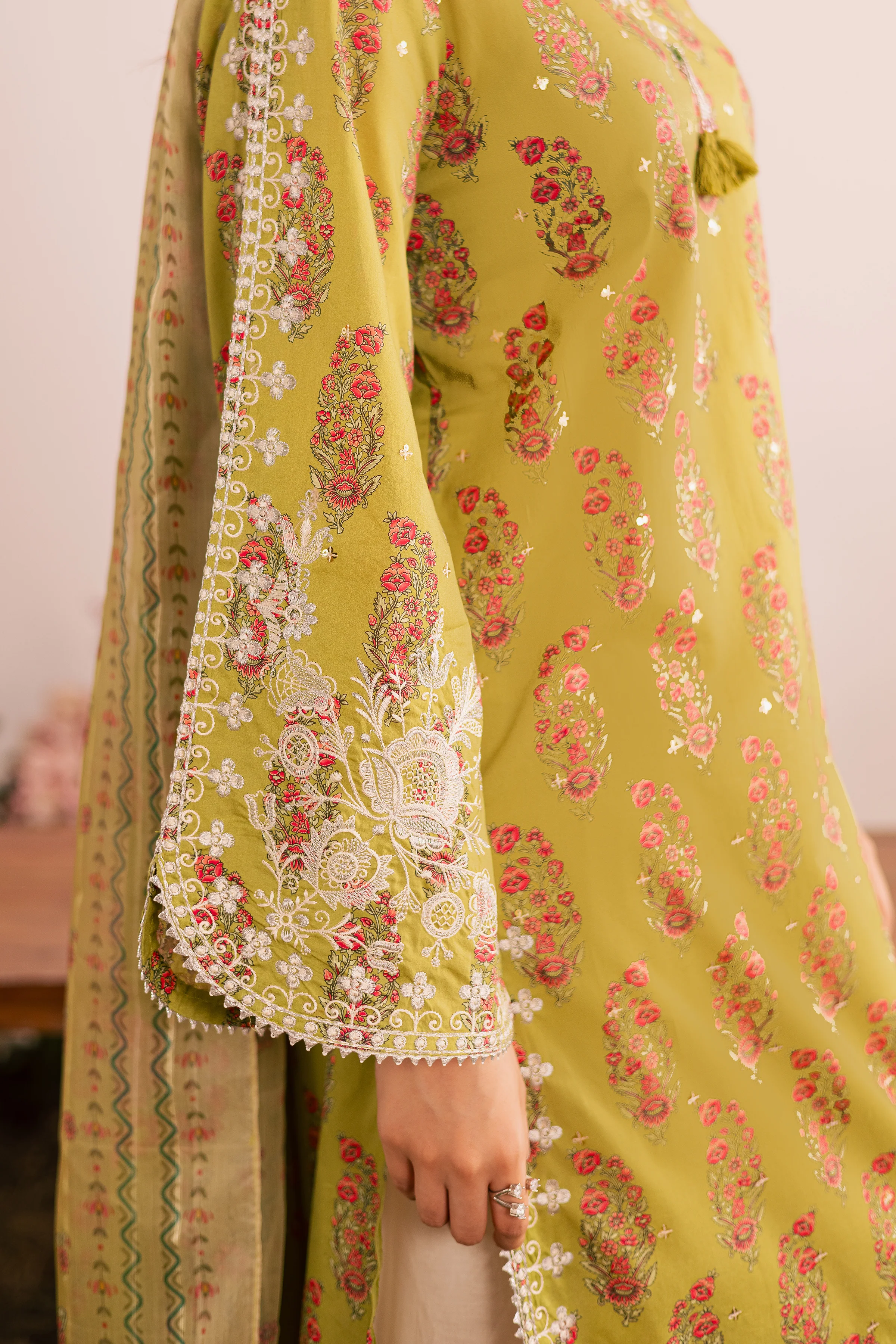 Curtz 3Pc - Printed Lawn Dress - Image 8