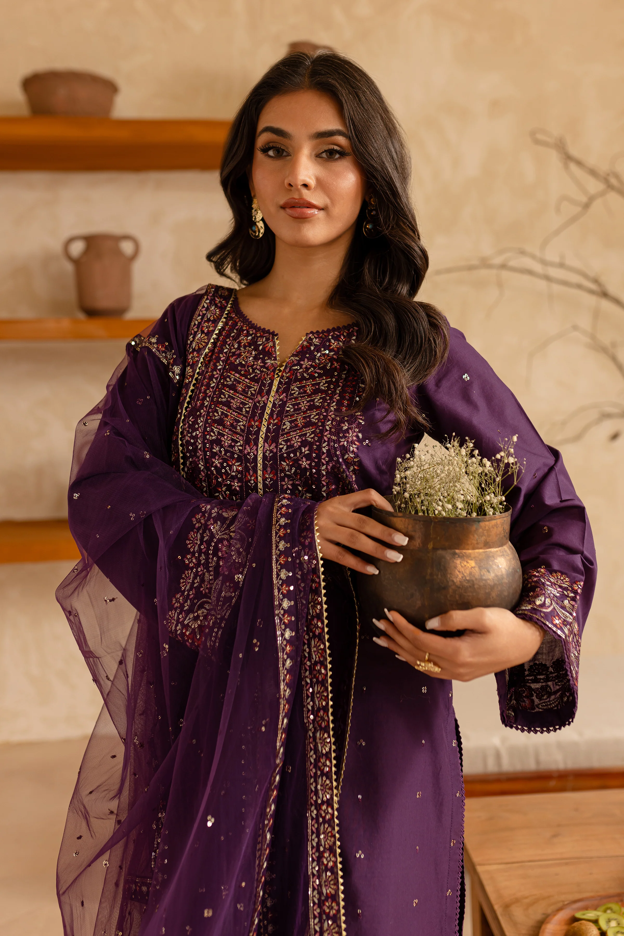 Cyelin 3Pc - Embroidered Lawn Dress - Image 2