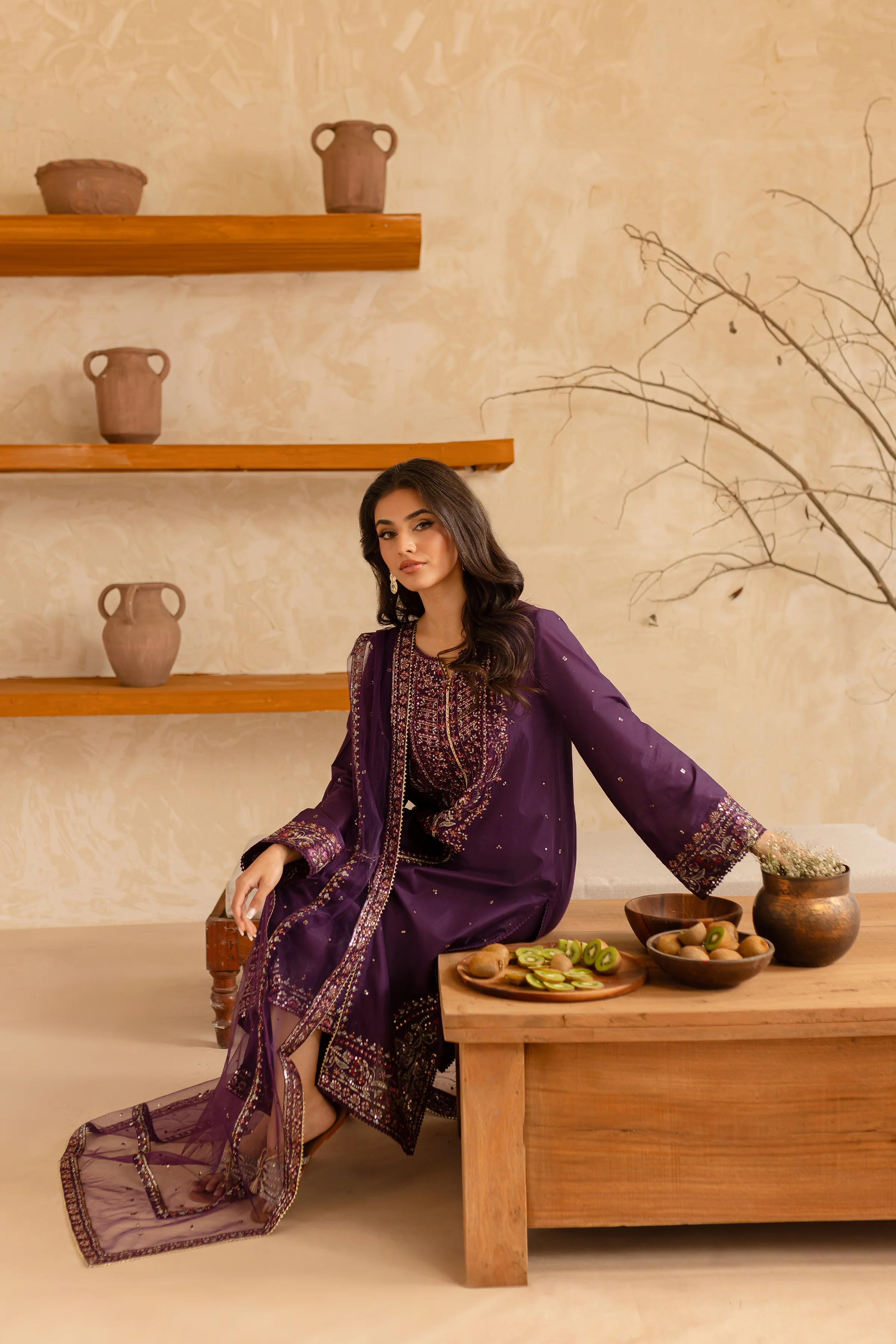 Cyelin 3Pc - Embroidered Lawn Dress - Image 5