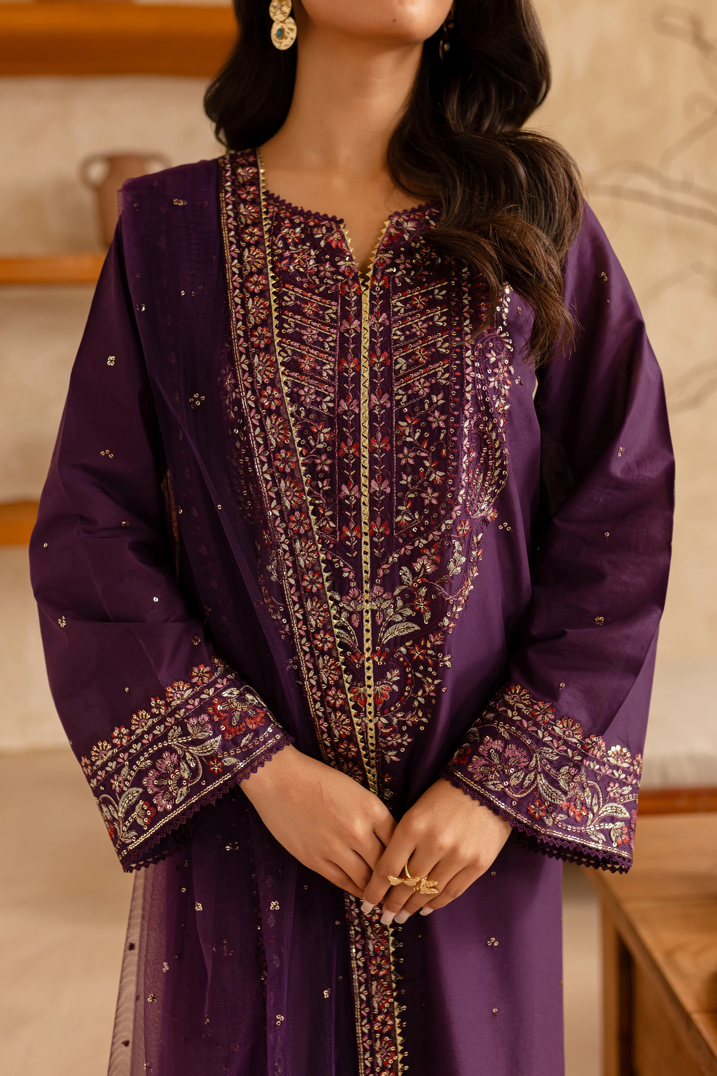 Cyelin 3Pc - Embroidered Lawn Dress - Image 6