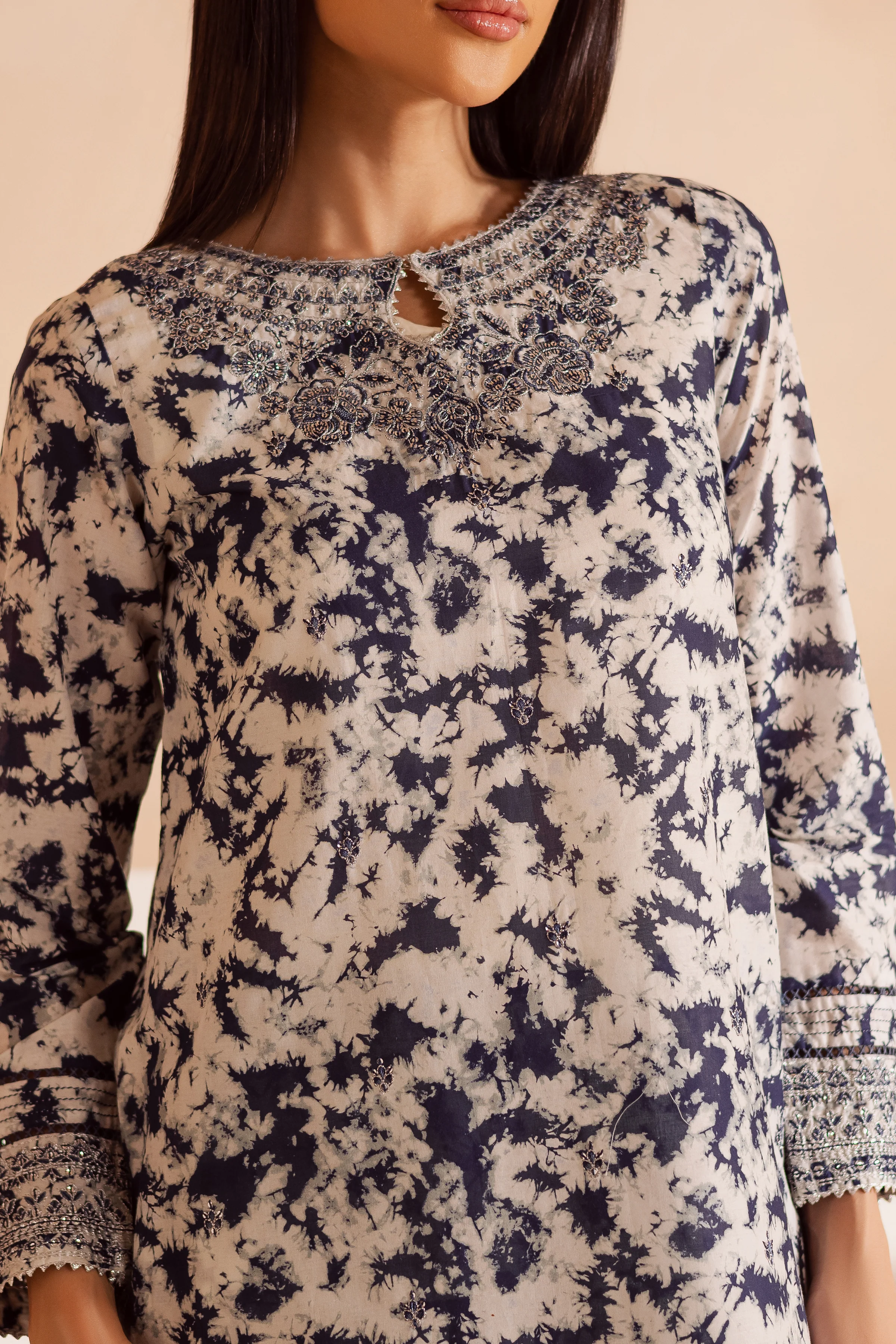 Dark Bloom 2Pc - Printed Lawn Dress - Image 7