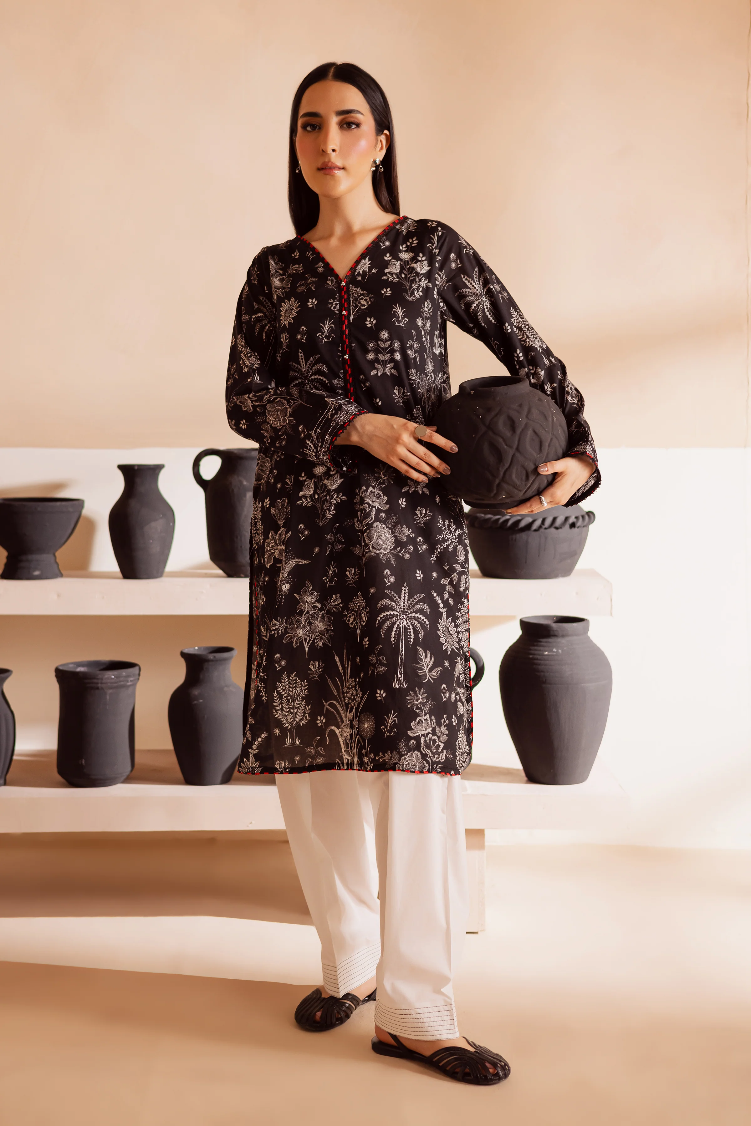 Dark Secrets 2Pc - Printed Lawn Dress - Image 5