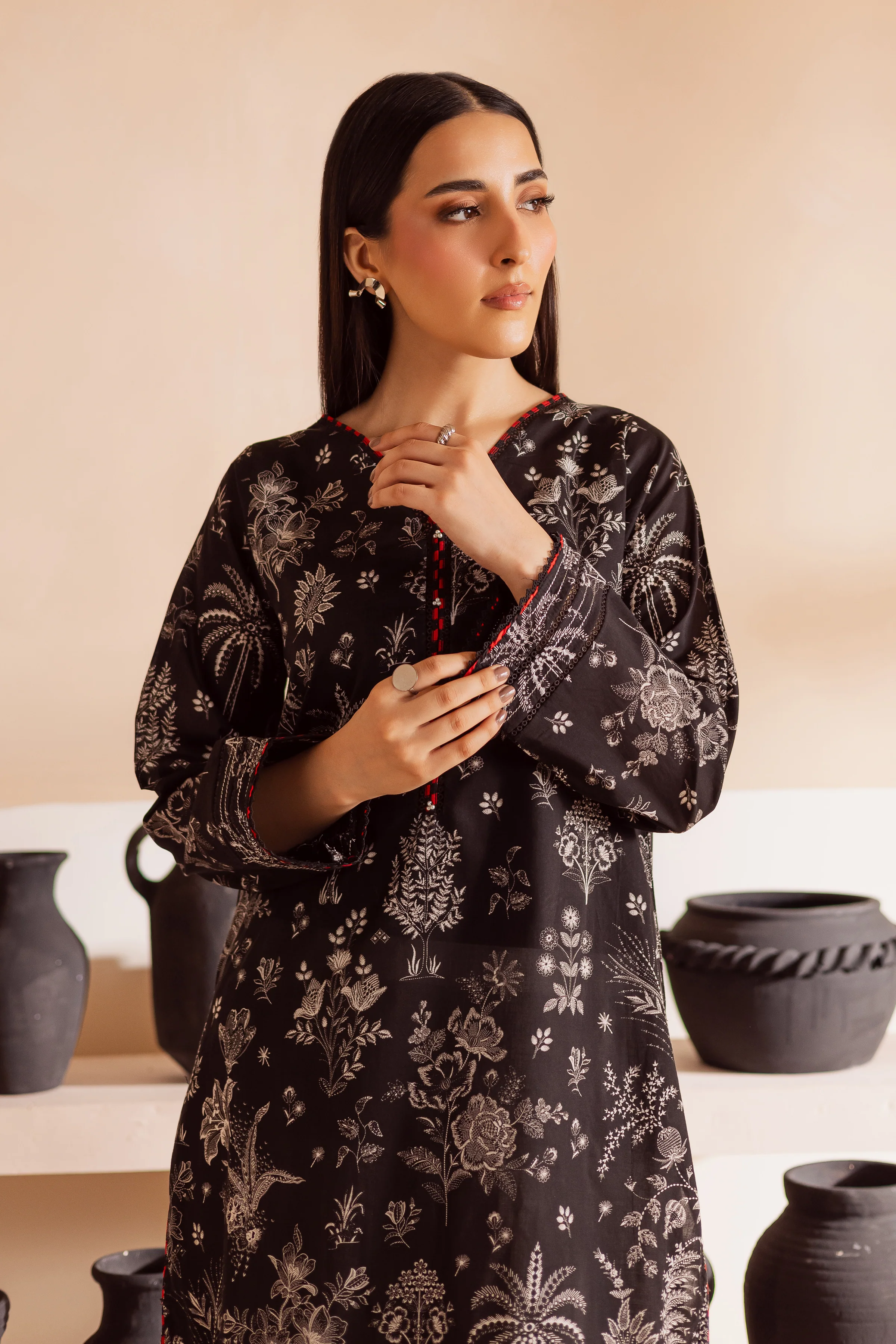 Dark Secrets 2Pc - Printed Lawn Dress - Image 6