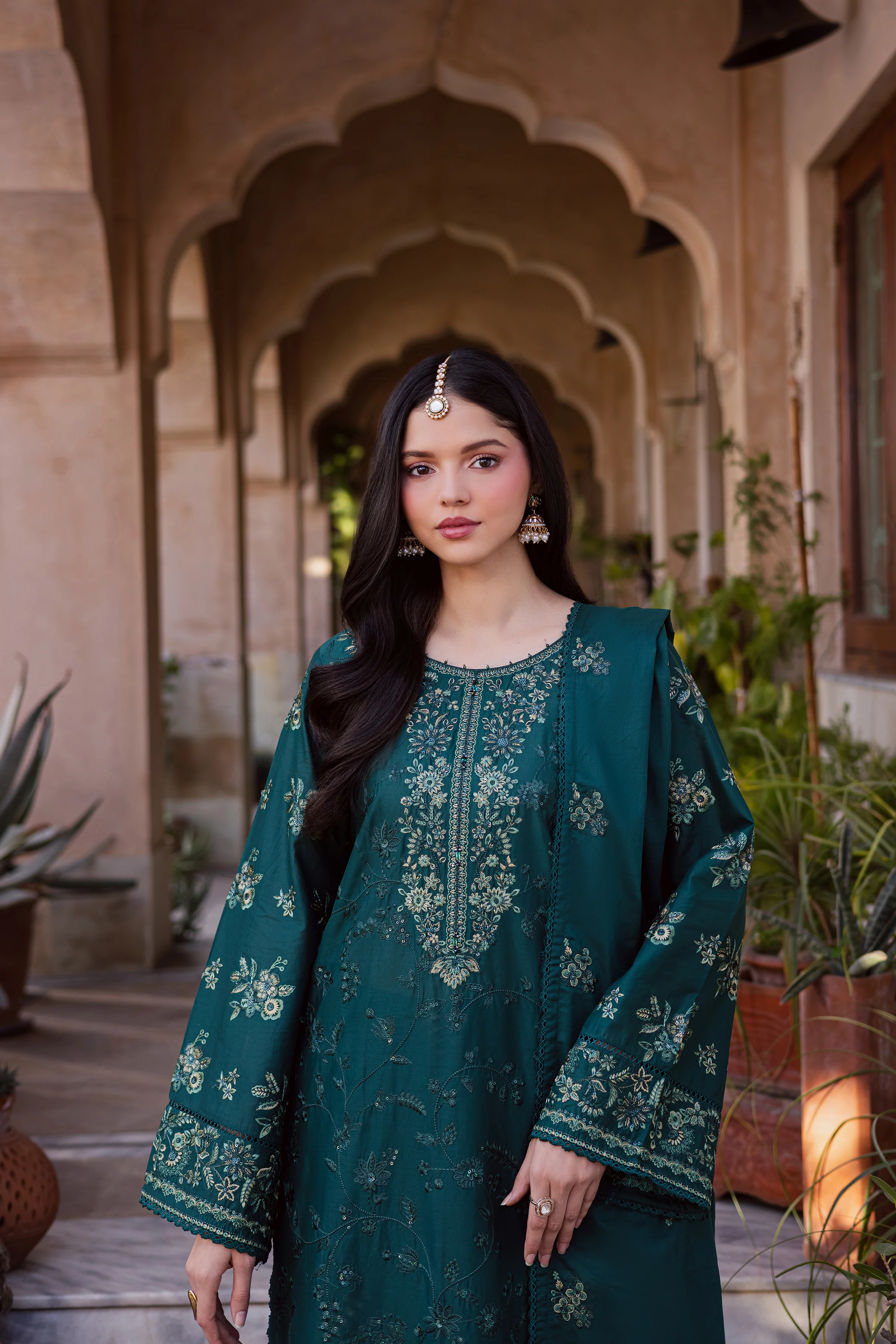 Darosham 3Pc - Festive Embroidered Lawn - Image 6