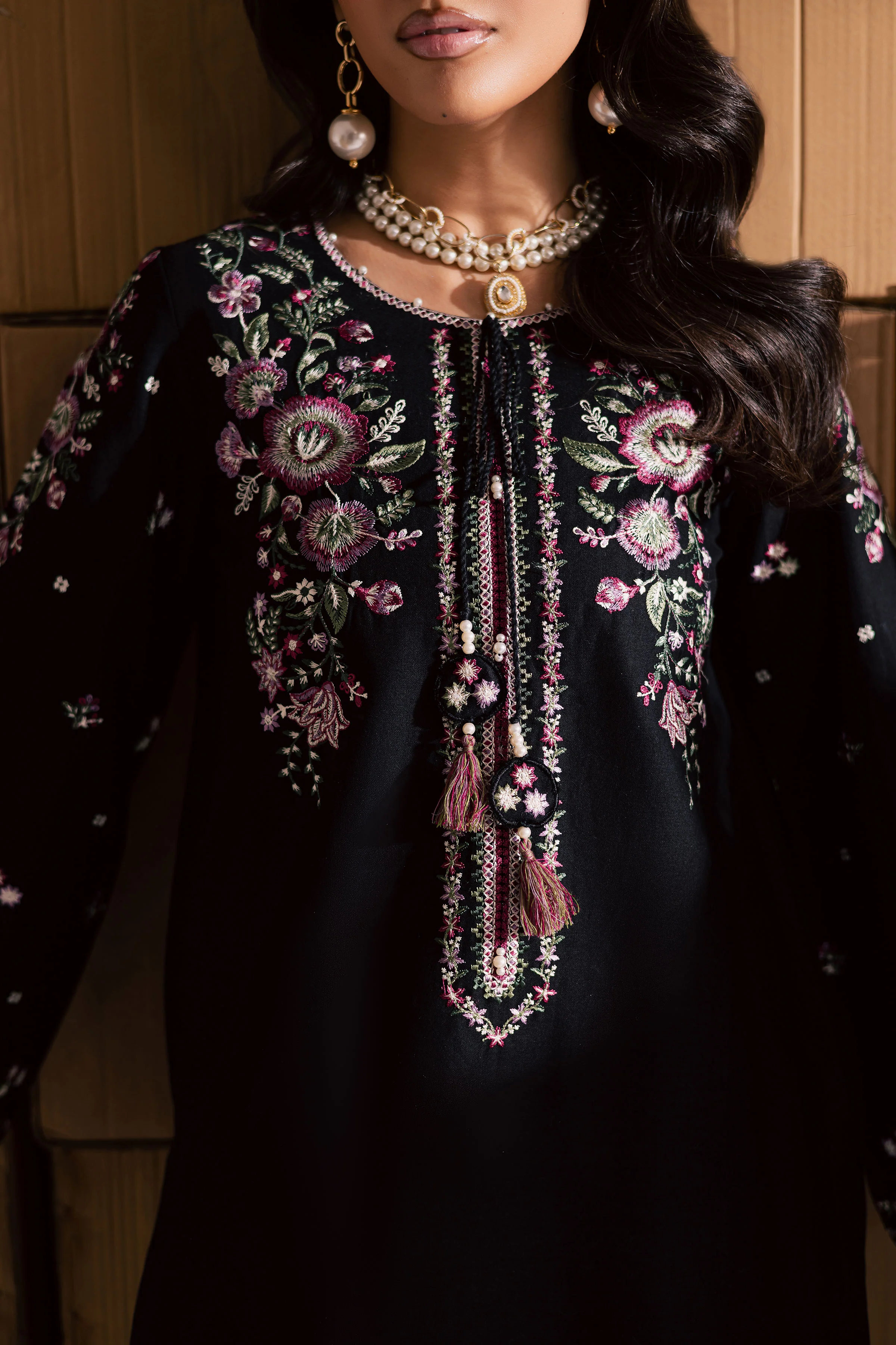 Deejo 2Pc - Embroidered Khaddar Dress - Image 7