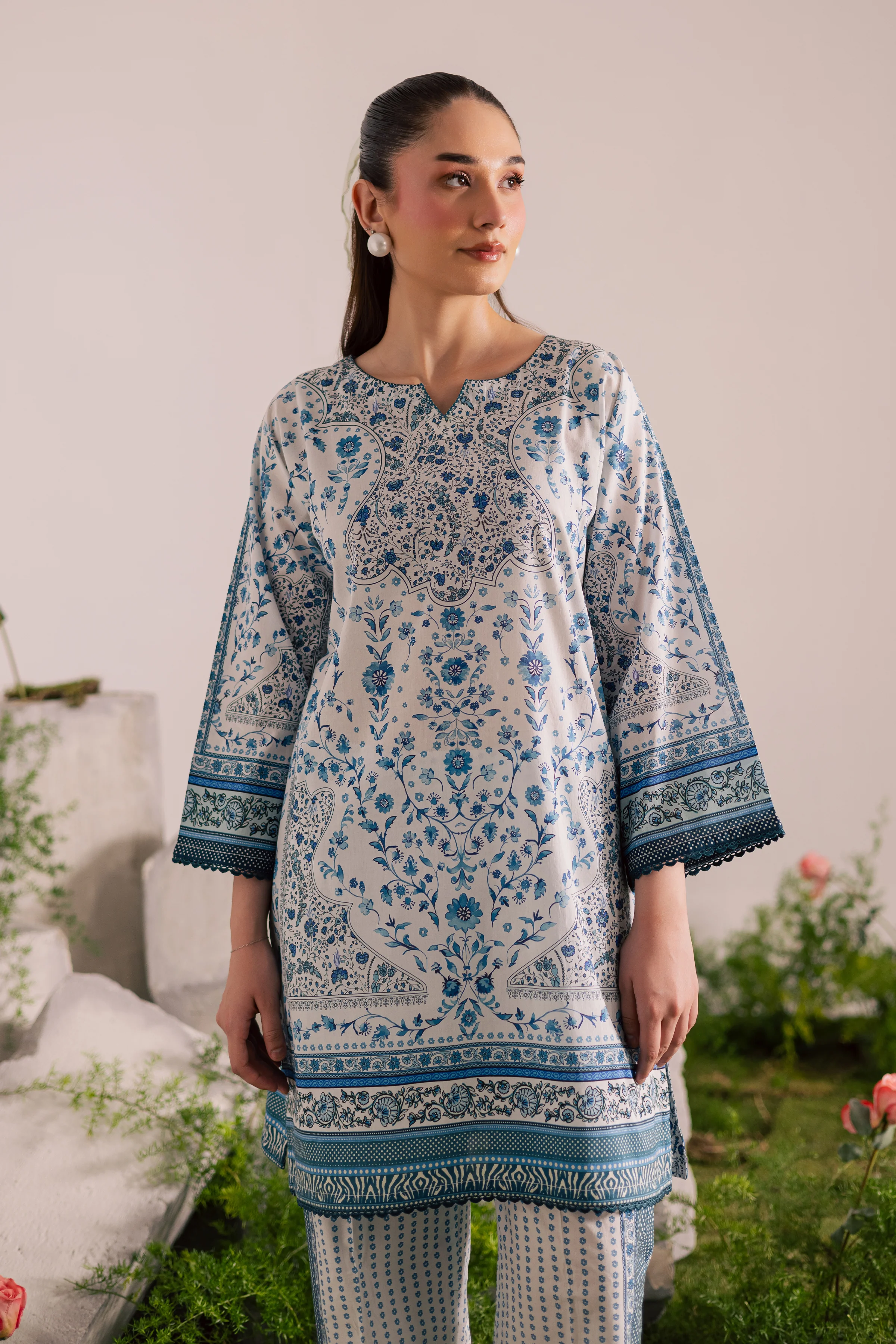 Delara 2Pc - Printed Lawn Dress - Image 4