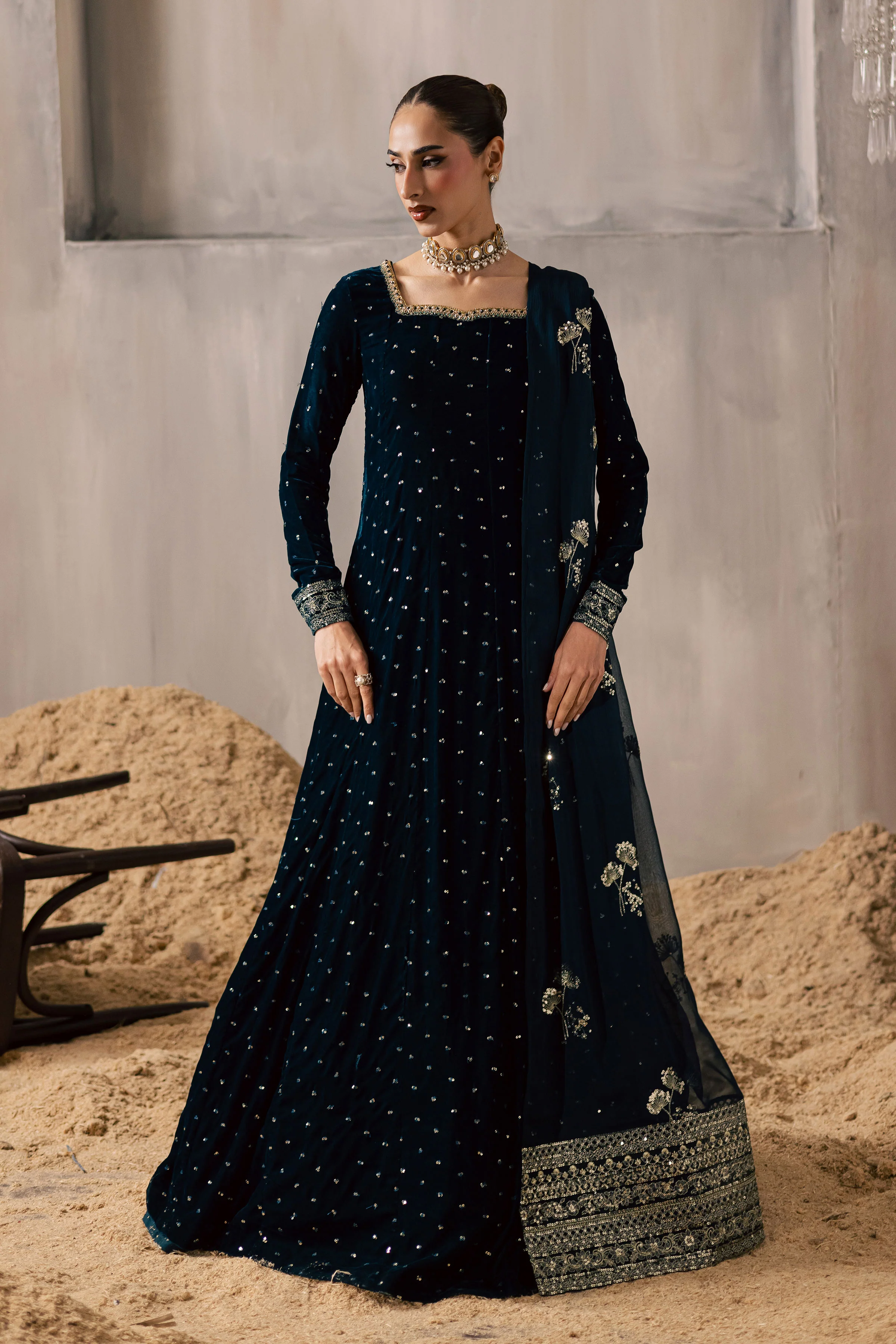 Delphinium 3Pc - Velvet Luxe Pret - Image 3