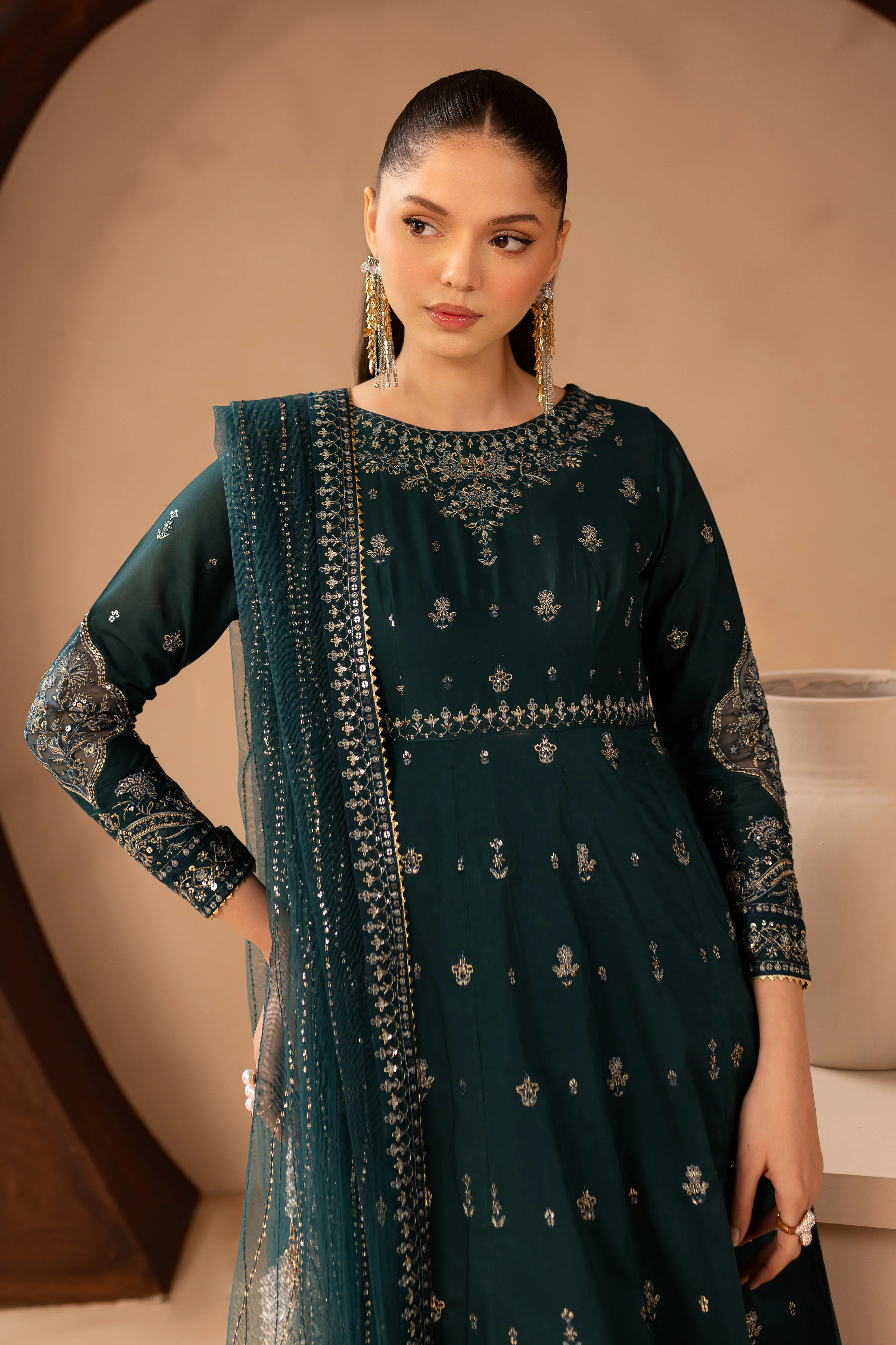 Delvin 3Pc - Embroidered Lawn Dress - Image 2