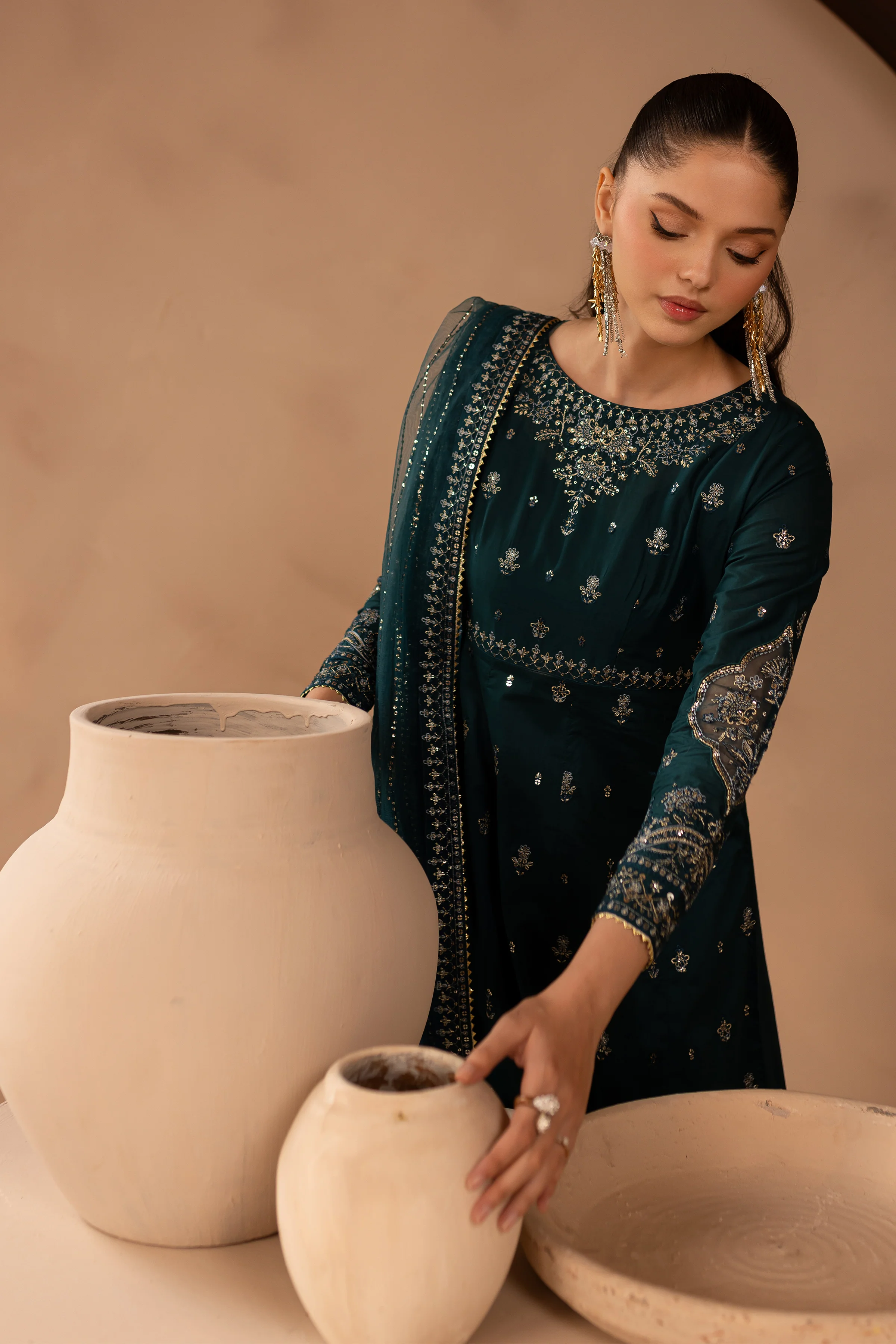Delvin 3Pc - Embroidered Lawn Dress - Image 5