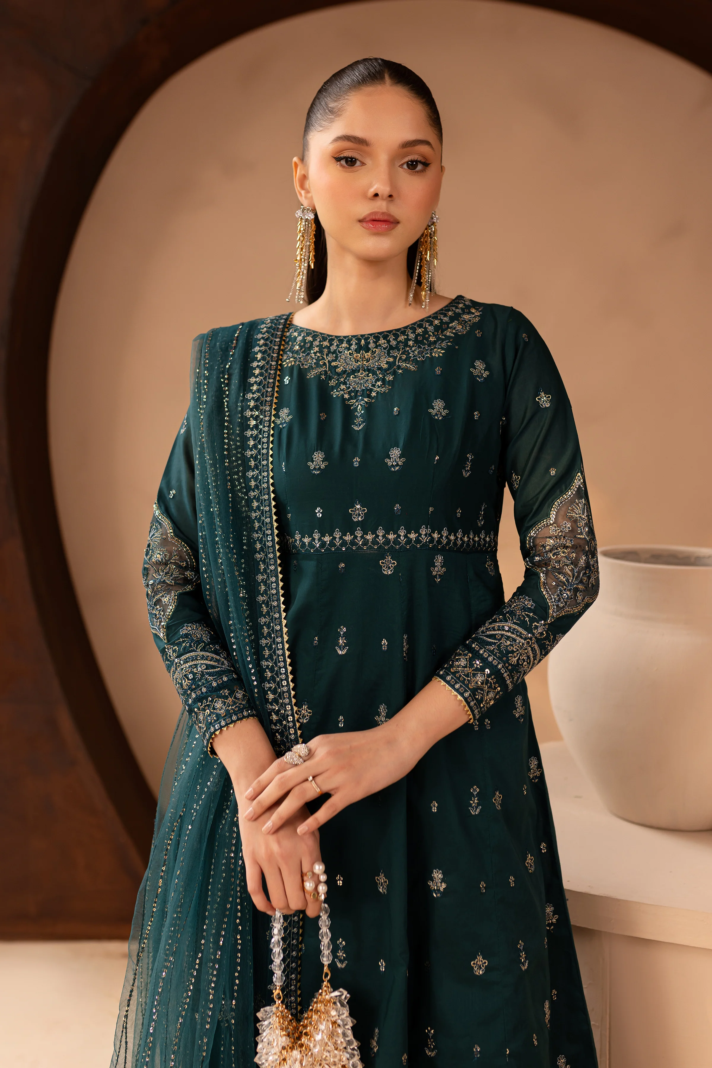 Delvin 3Pc - Embroidered Lawn Dress - Image 6