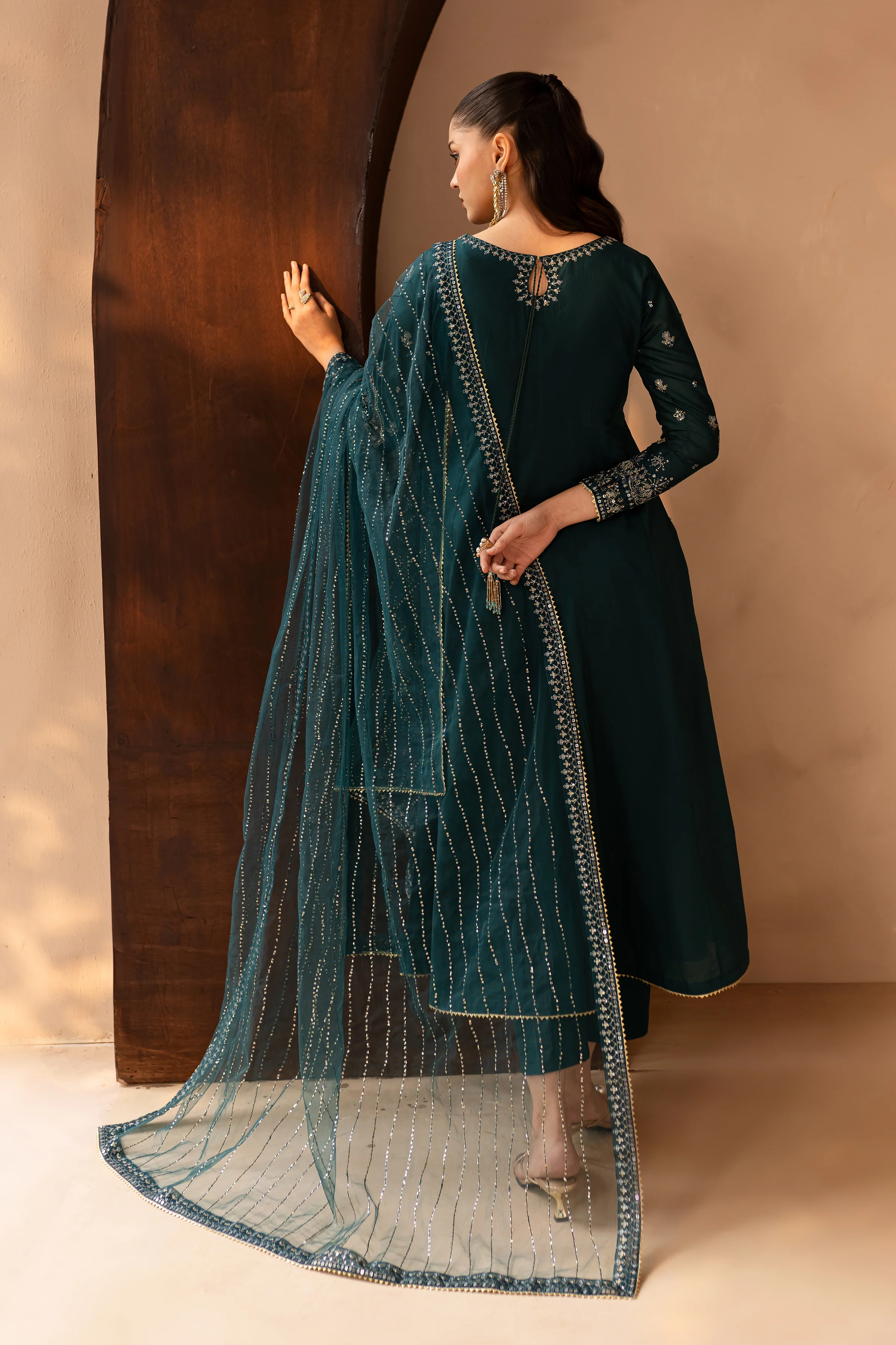 Delvin 3Pc - Embroidered Lawn Dress - Image 7