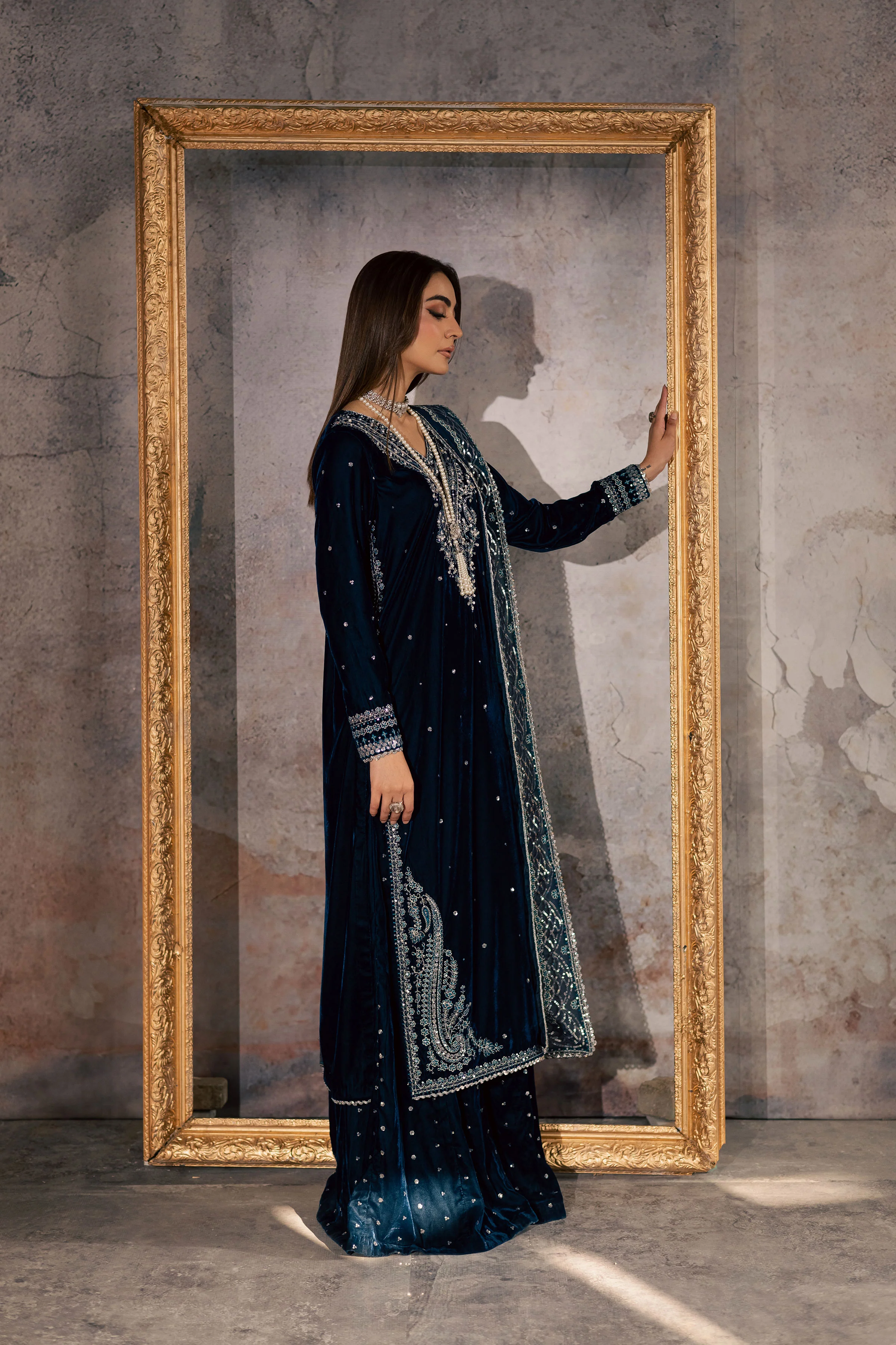 Deniz 3Pc - Velvet Formal Dress - Image 11
