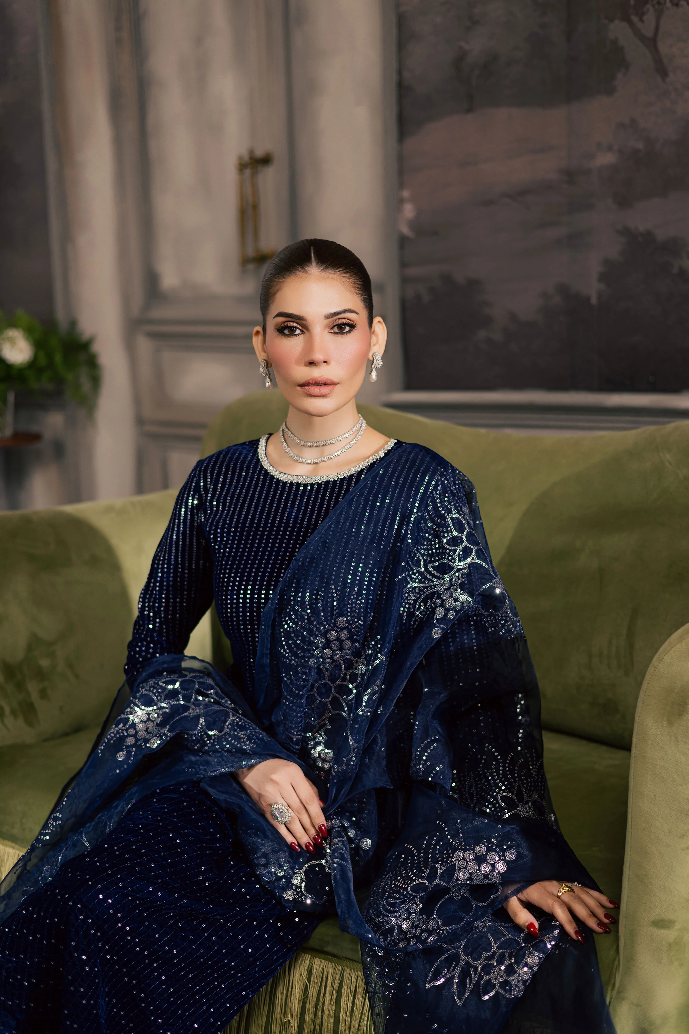 Dew Drop 3Pc - Velvet Luxe Pret - Image 4
