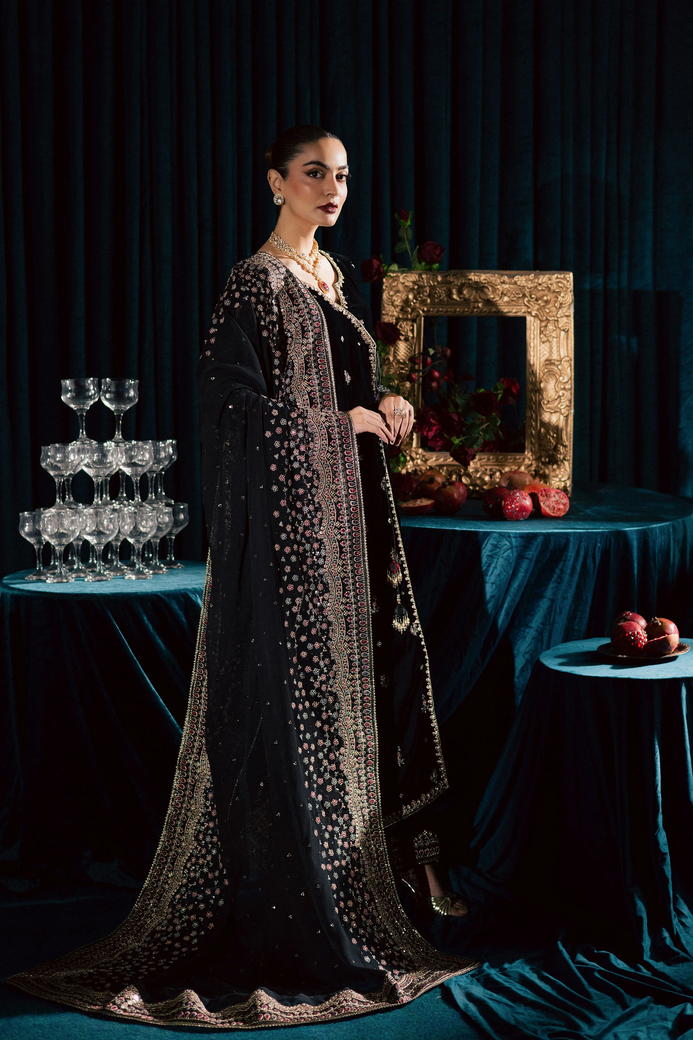 Diamond Black 3Pc - Velvet Formal Dress - Image 13