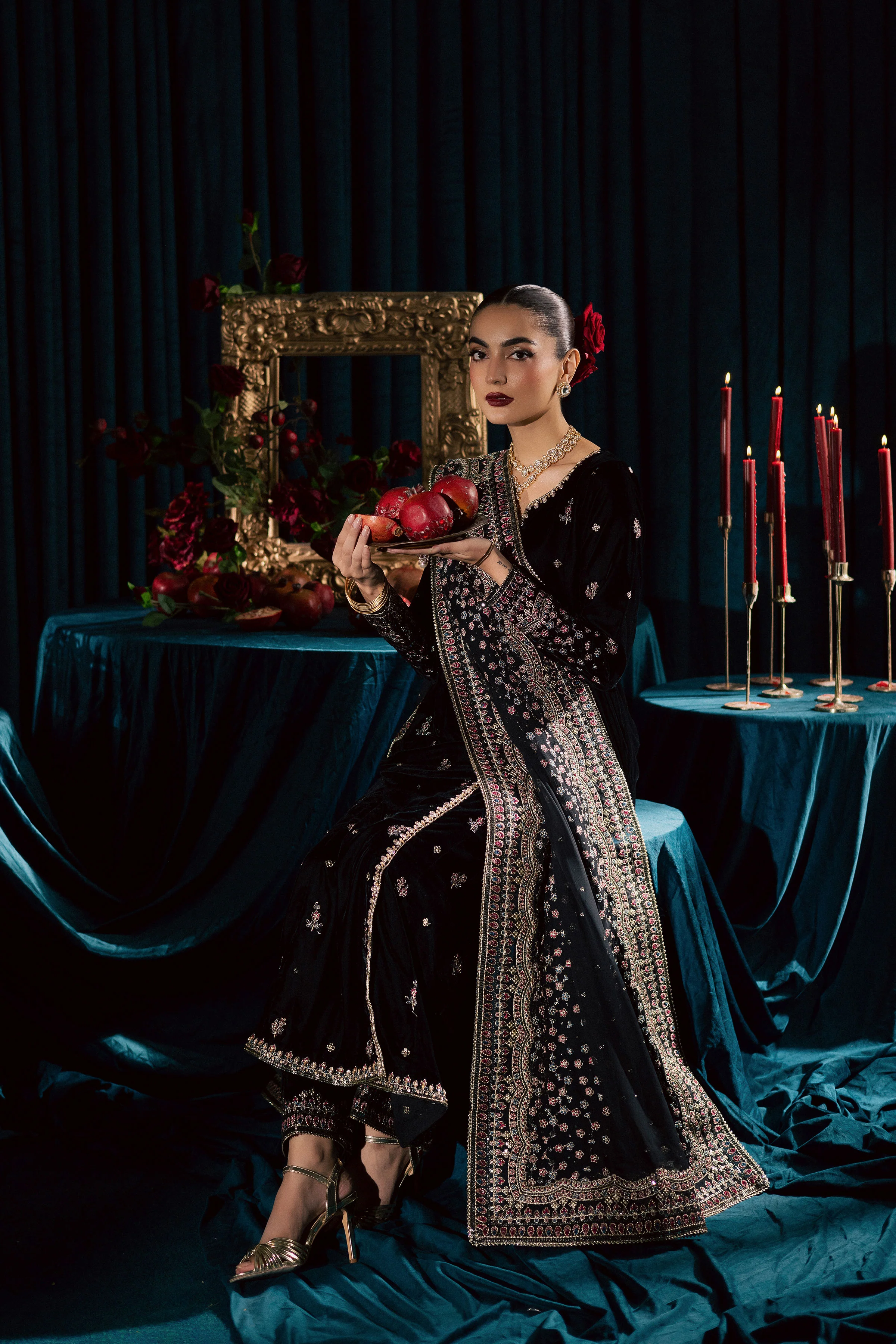 Diamond Black 3Pc - Velvet Formal Dress - Image 6