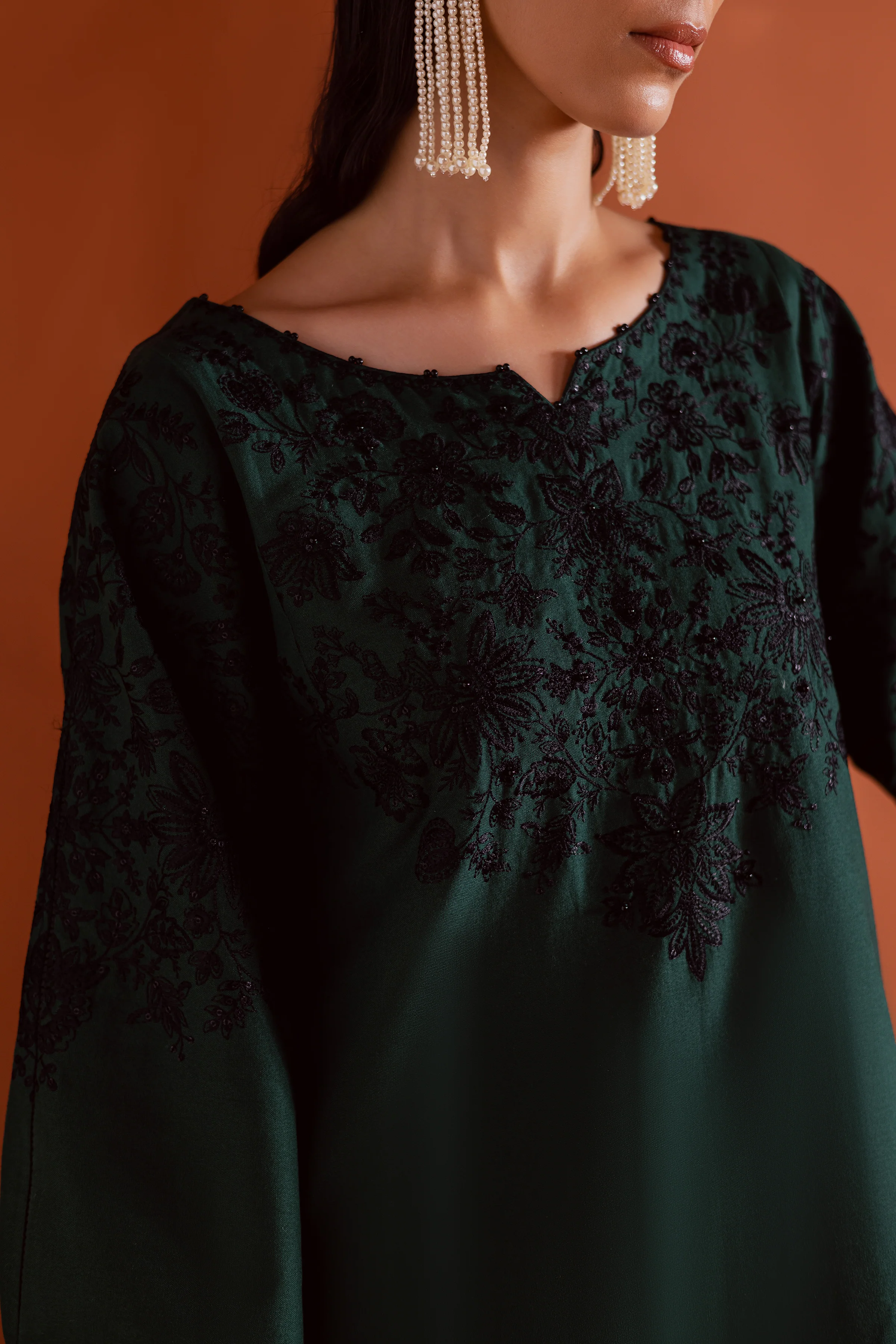 Dippit 2Pc - Embroidered Khaddar Dress - Image 7