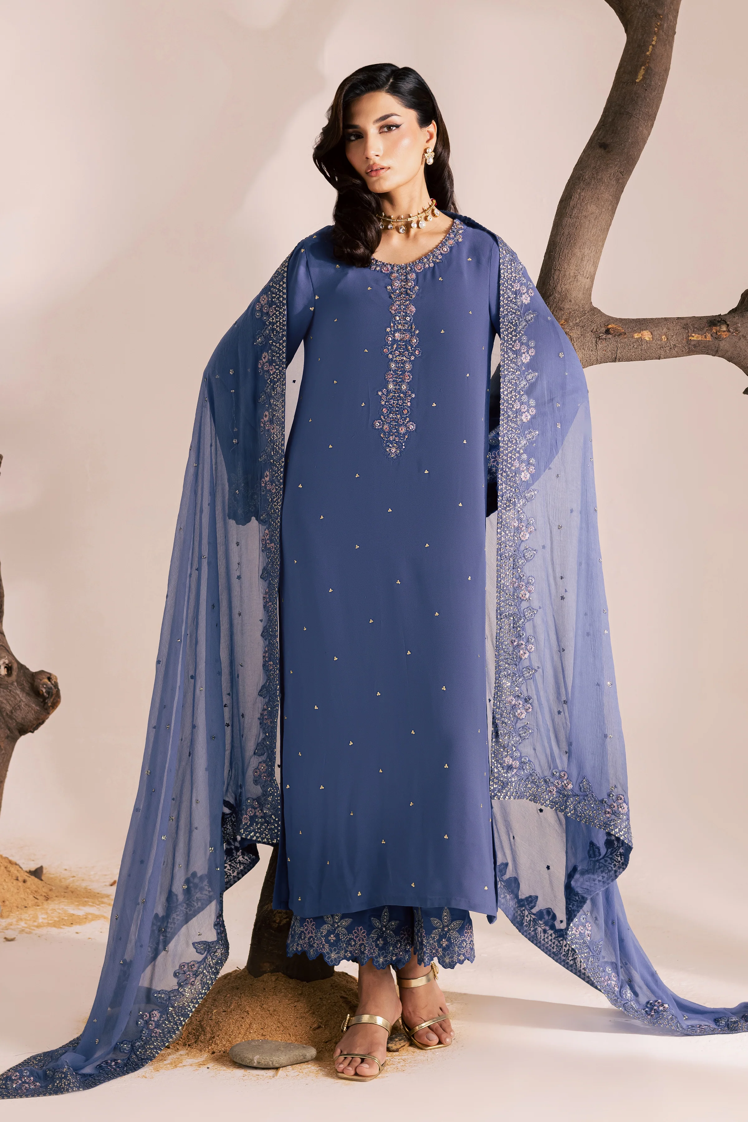 Dolphin 3Pc - Festive Luxe Pret - Image 5