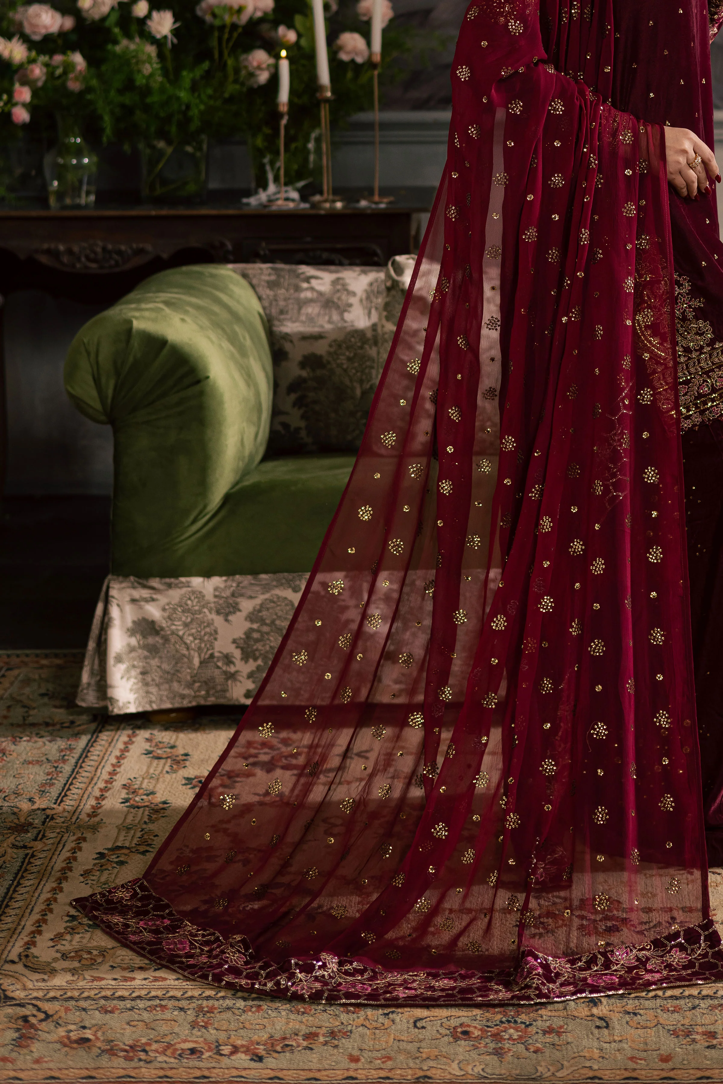 Dust Rose 3Pc - Velvet Luxe Pret - Image 8
