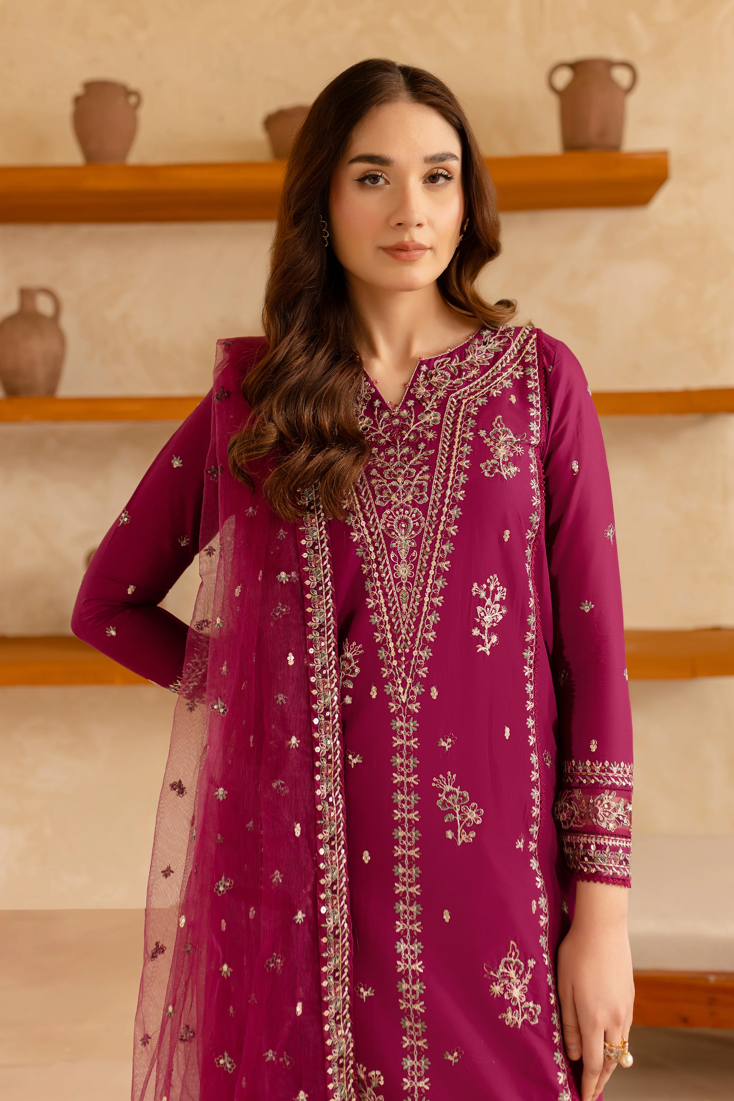Ehaad 3Pc - Embroidered Lawn Dress - Image 2