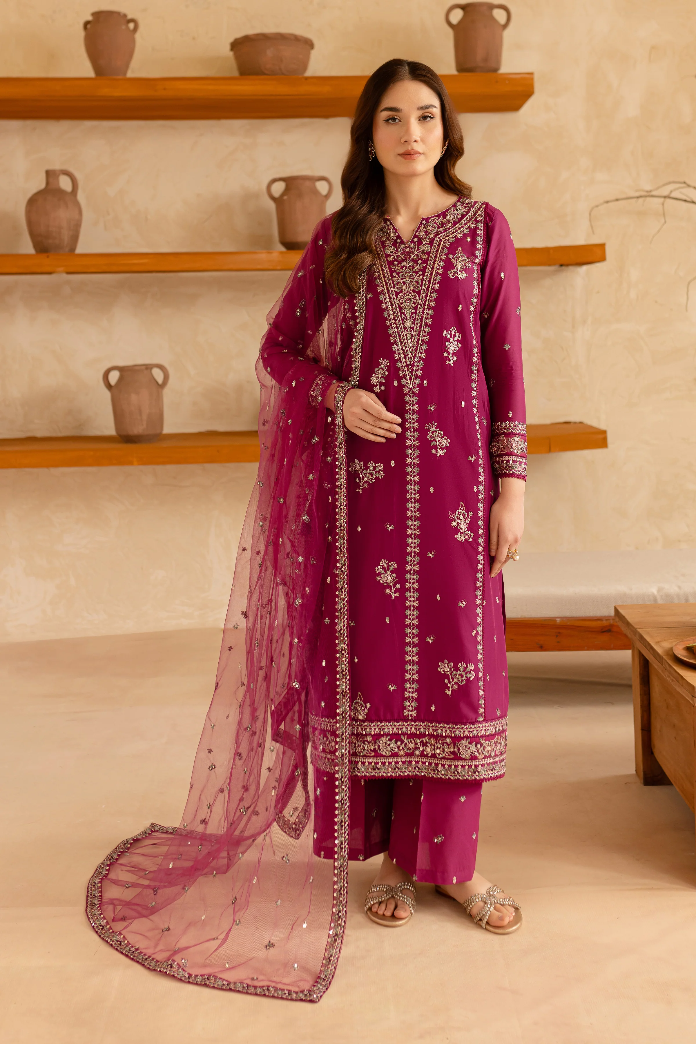 Ehaad 3Pc - Embroidered Lawn Dress - Image 6