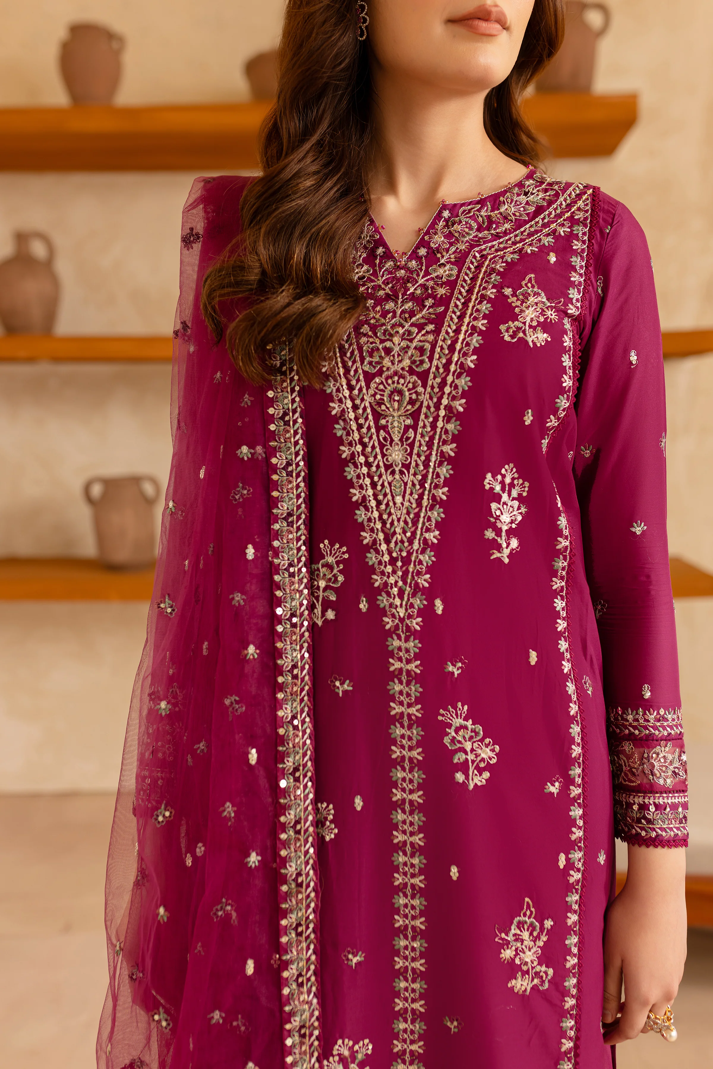 Ehaad 3Pc - Embroidered Lawn Dress - Image 8