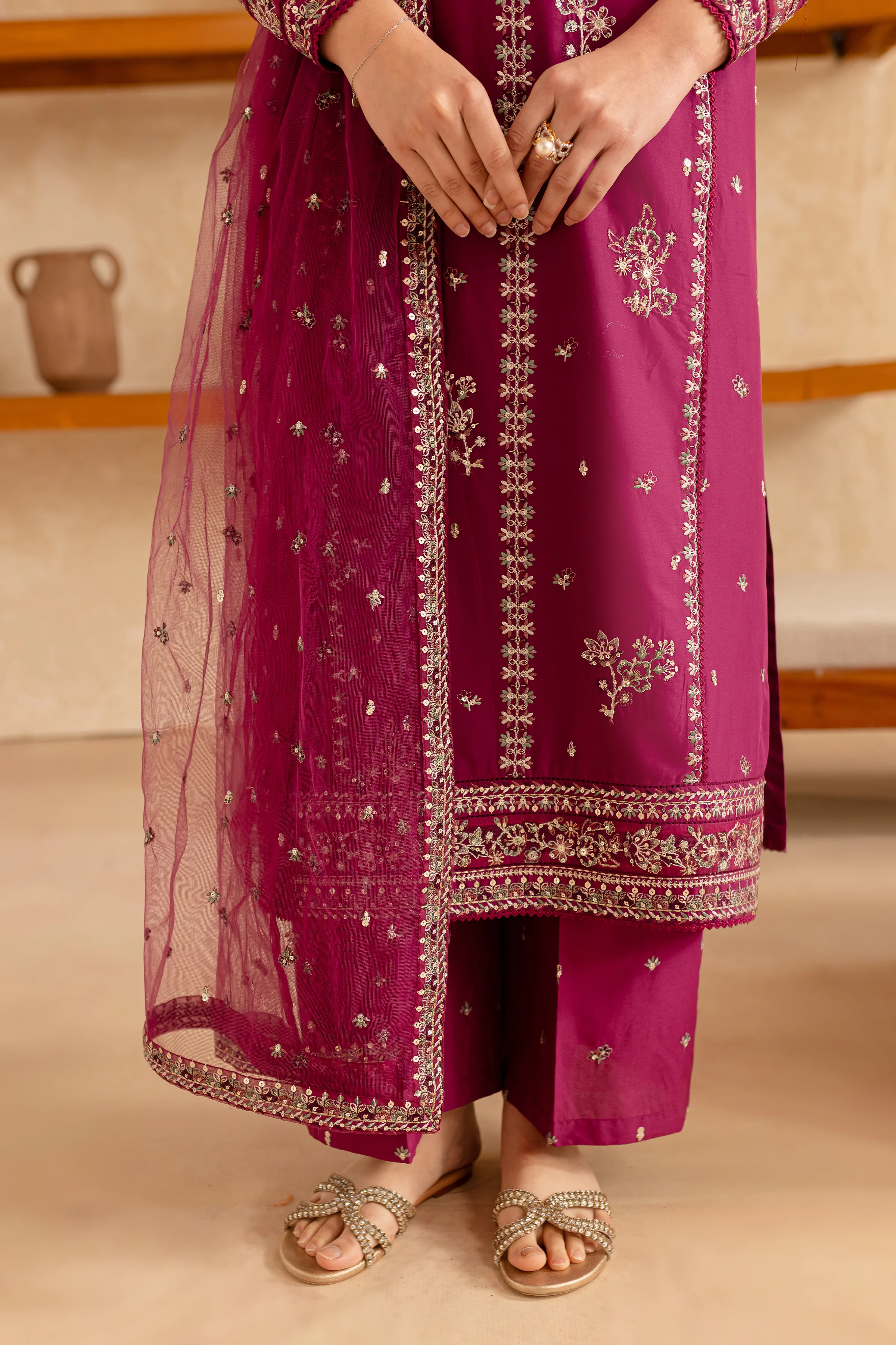 Ehaad 3Pc - Embroidered Lawn Dress - Image 9