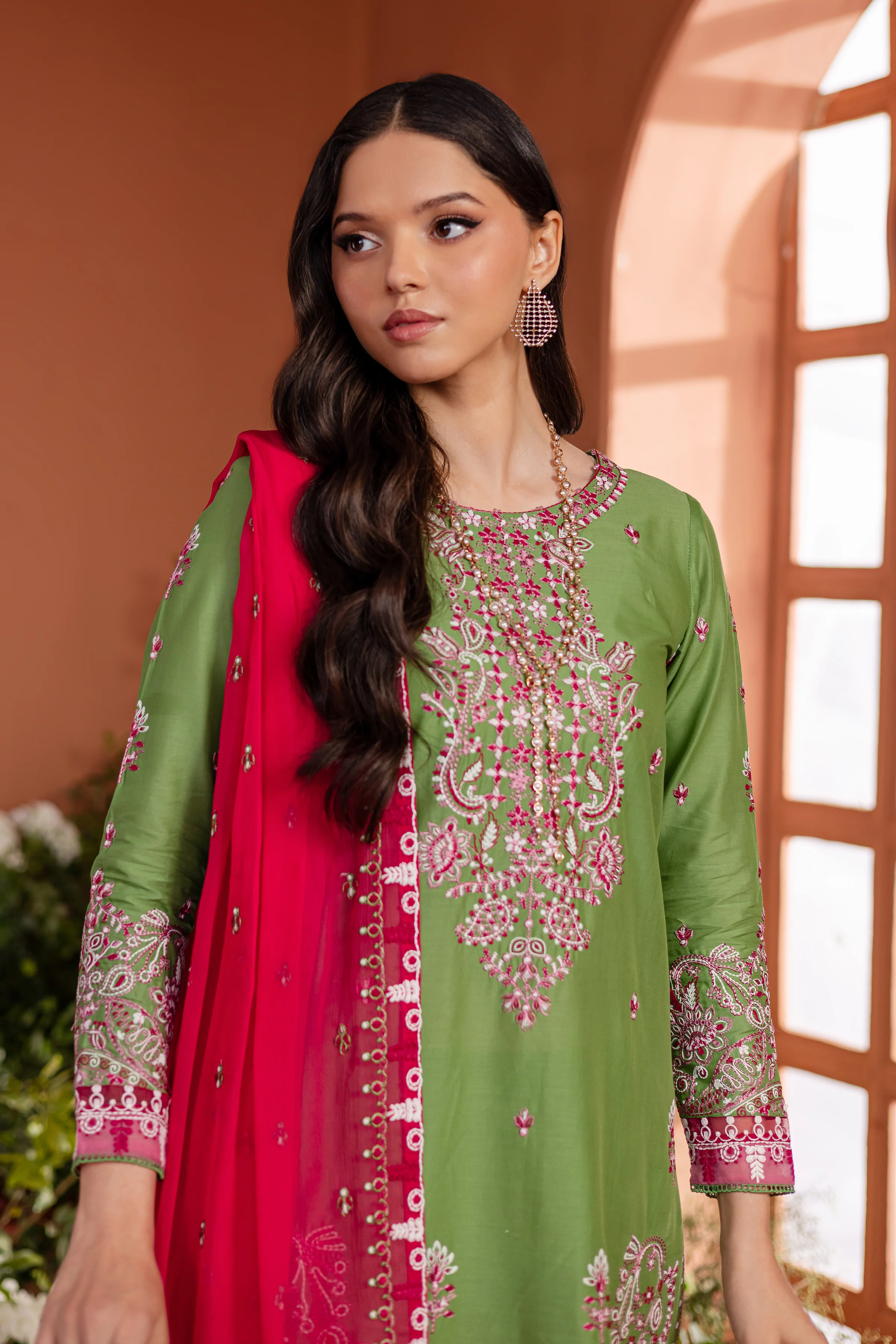 Eirs 3Pc - Embroidered Lawn Dress - Image 2