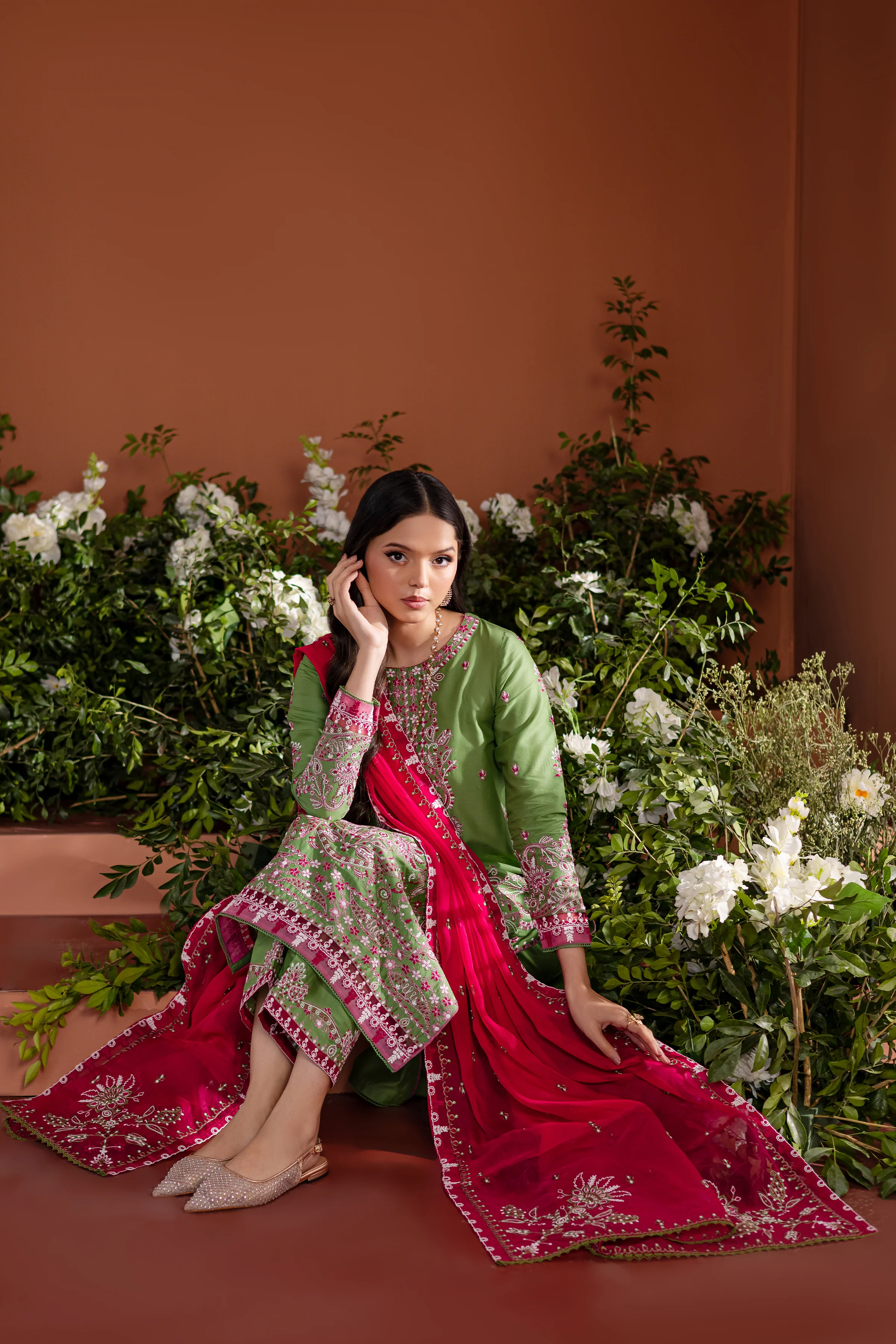 Eirs 3Pc - Embroidered Lawn Dress - Image 4