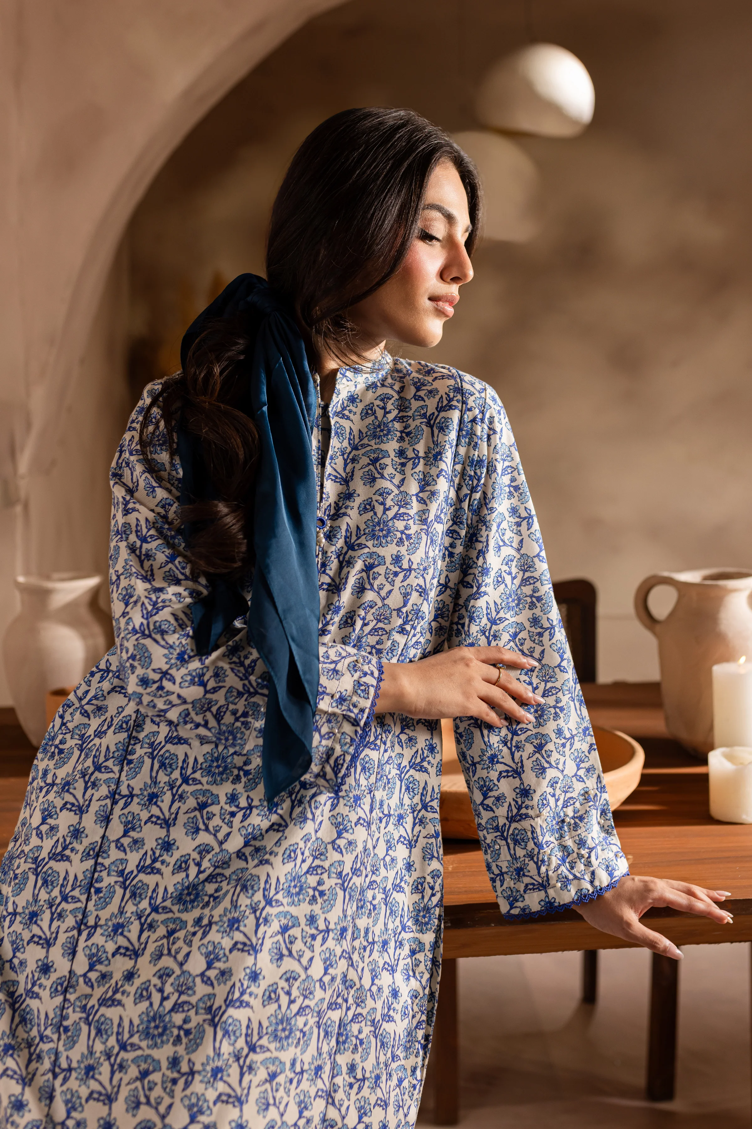 Elara 2Pc - Printed Khaddar Dress - Image 3