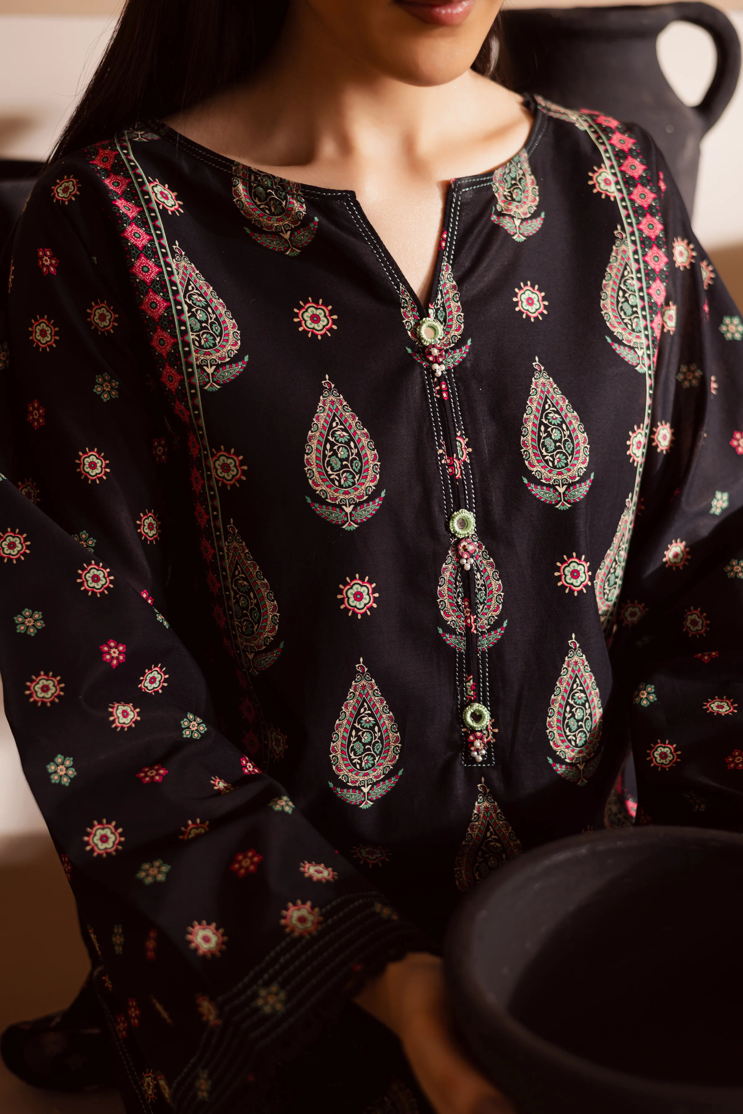 Elia 2Pc - Printed Lawn Dress - Image 7