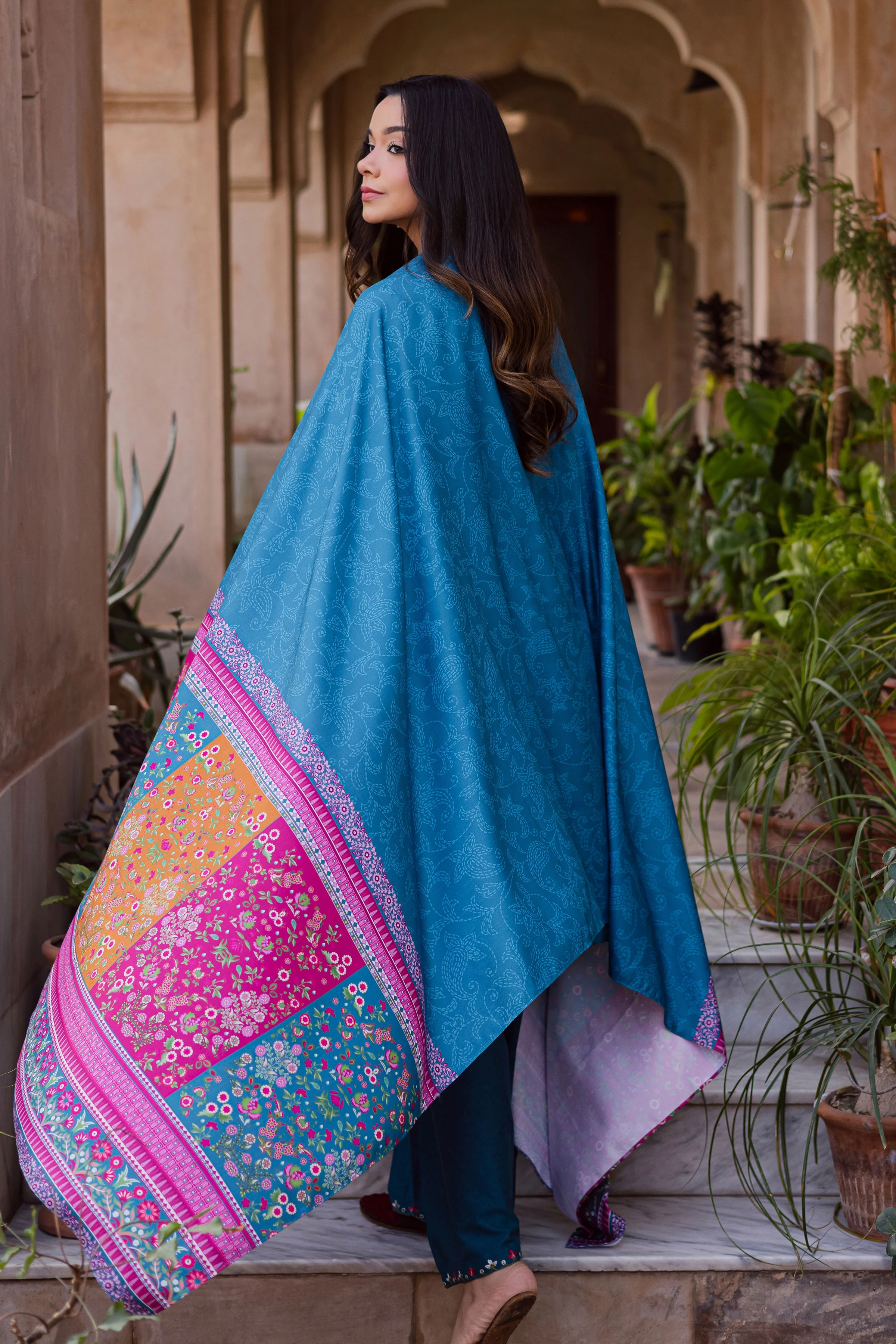 Elika 3Pc - Embroidered Karandi Dress - Image 4