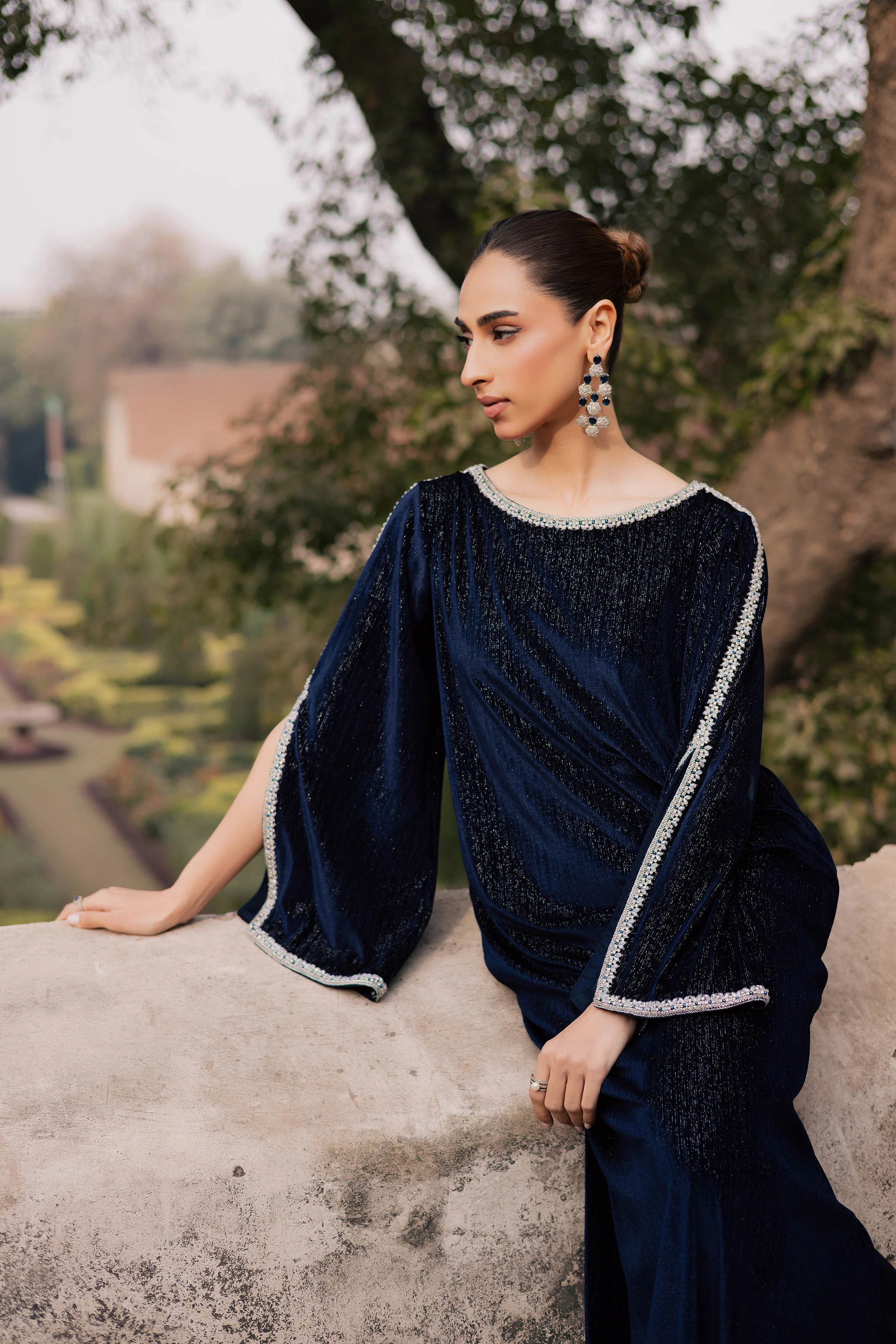 Ellia 2Pc - Velvet Formal Dress - Image 3