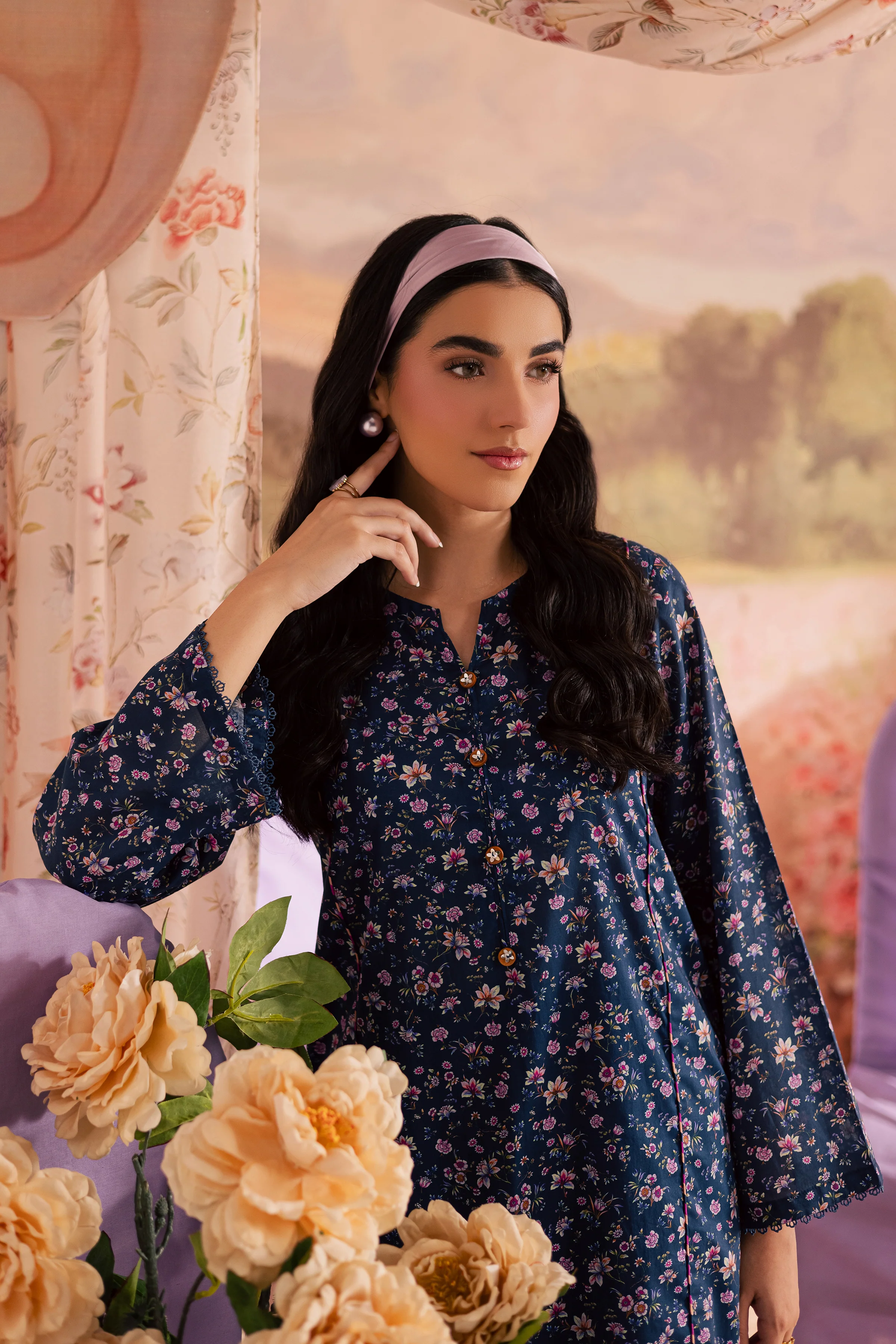 Elly 2Pc - Printed Lawn Dress - Image 2