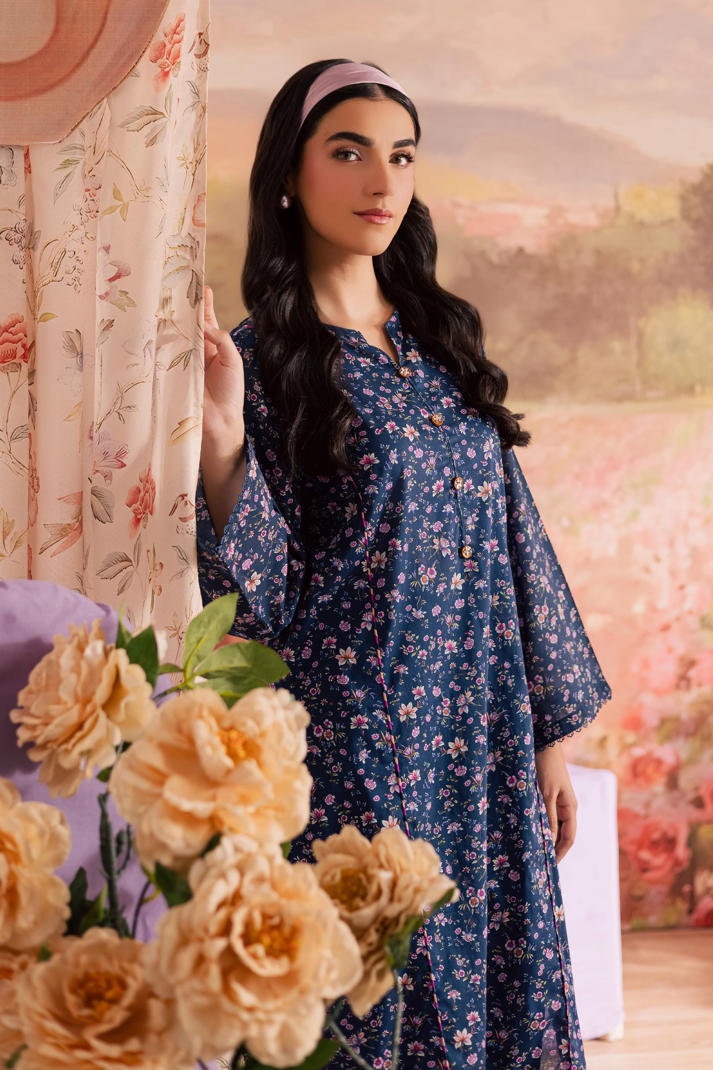 Elly 2Pc - Printed Lawn Dress - Image 6