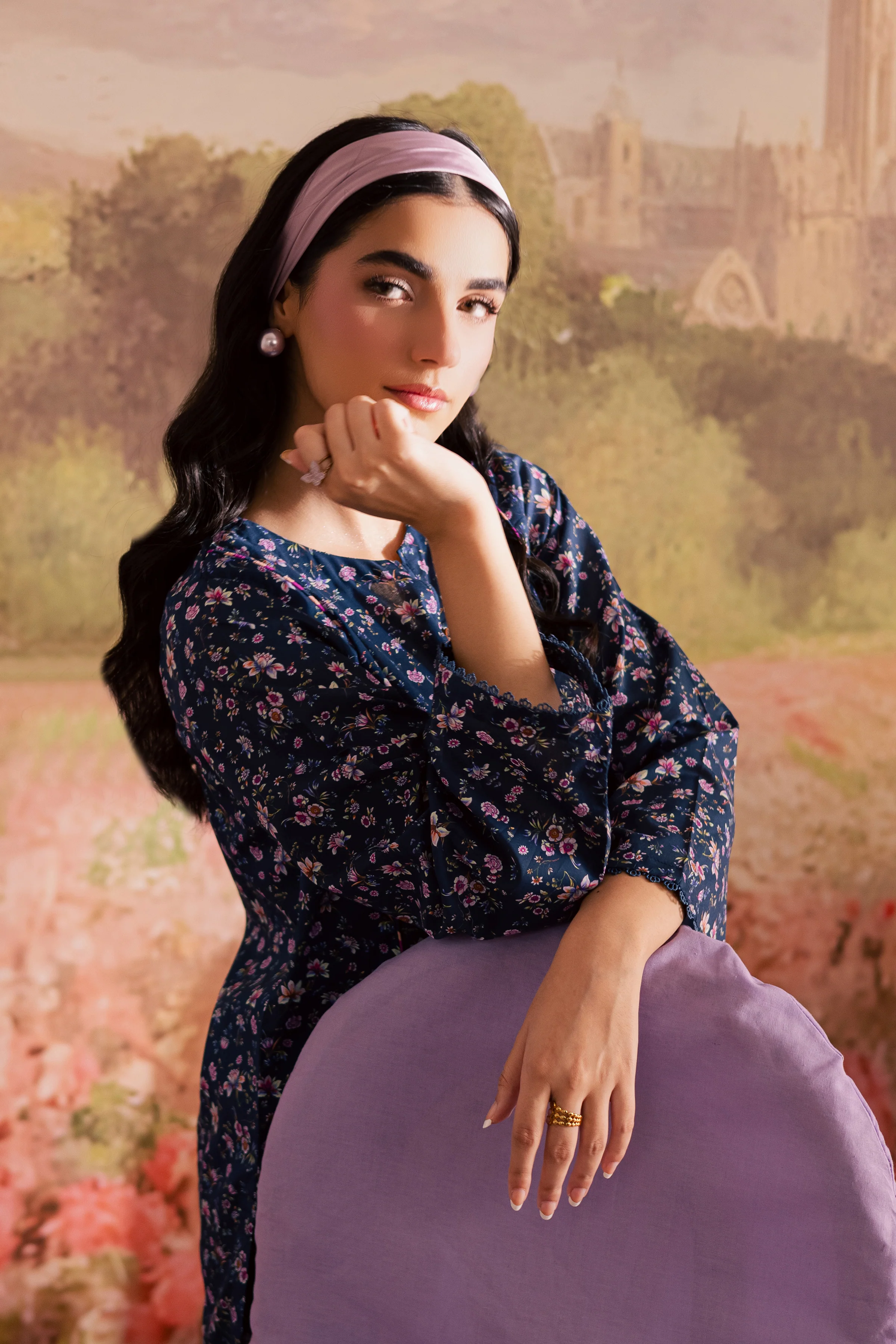 Elly 2Pc - Printed Lawn Dress - Image 7