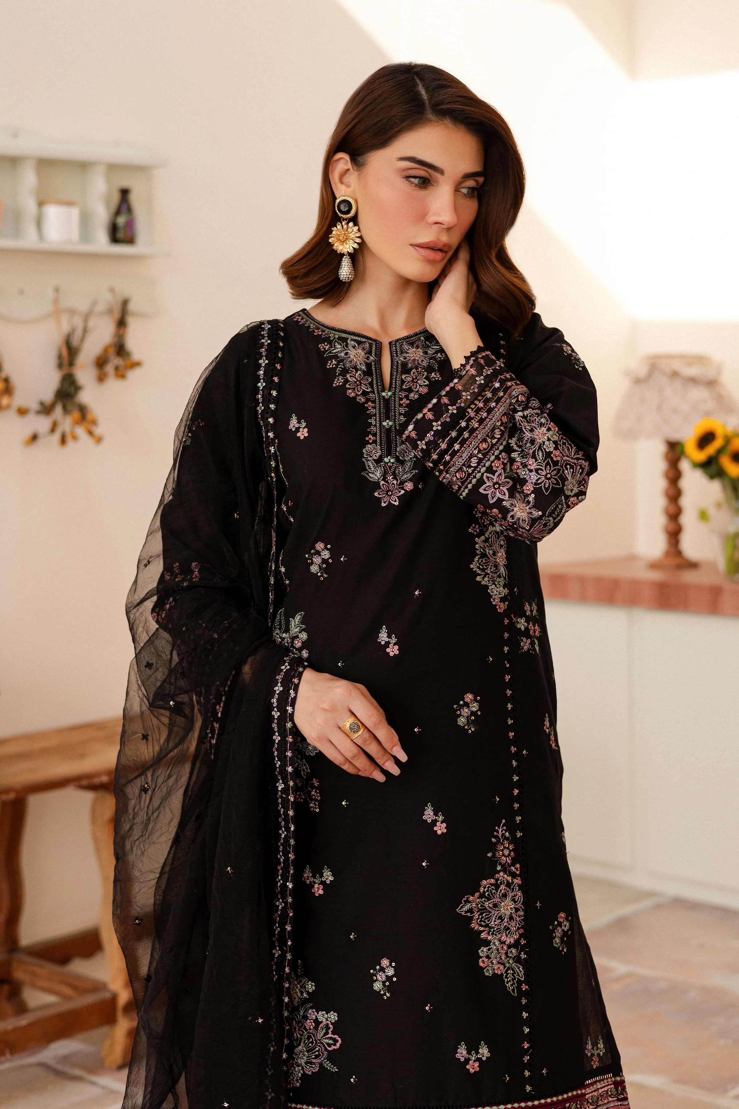 Elmira 3Pc - Embroidered Lawn Dress - Image 2