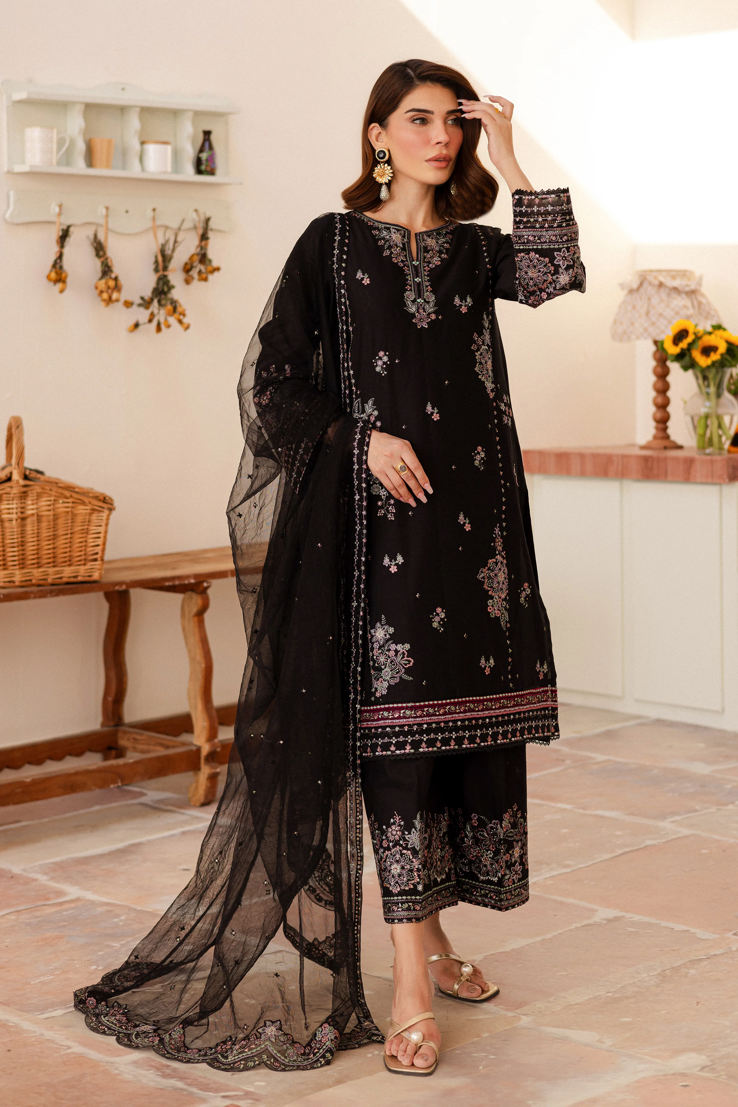 Elmira 3Pc - Embroidered Lawn Dress - Image 5