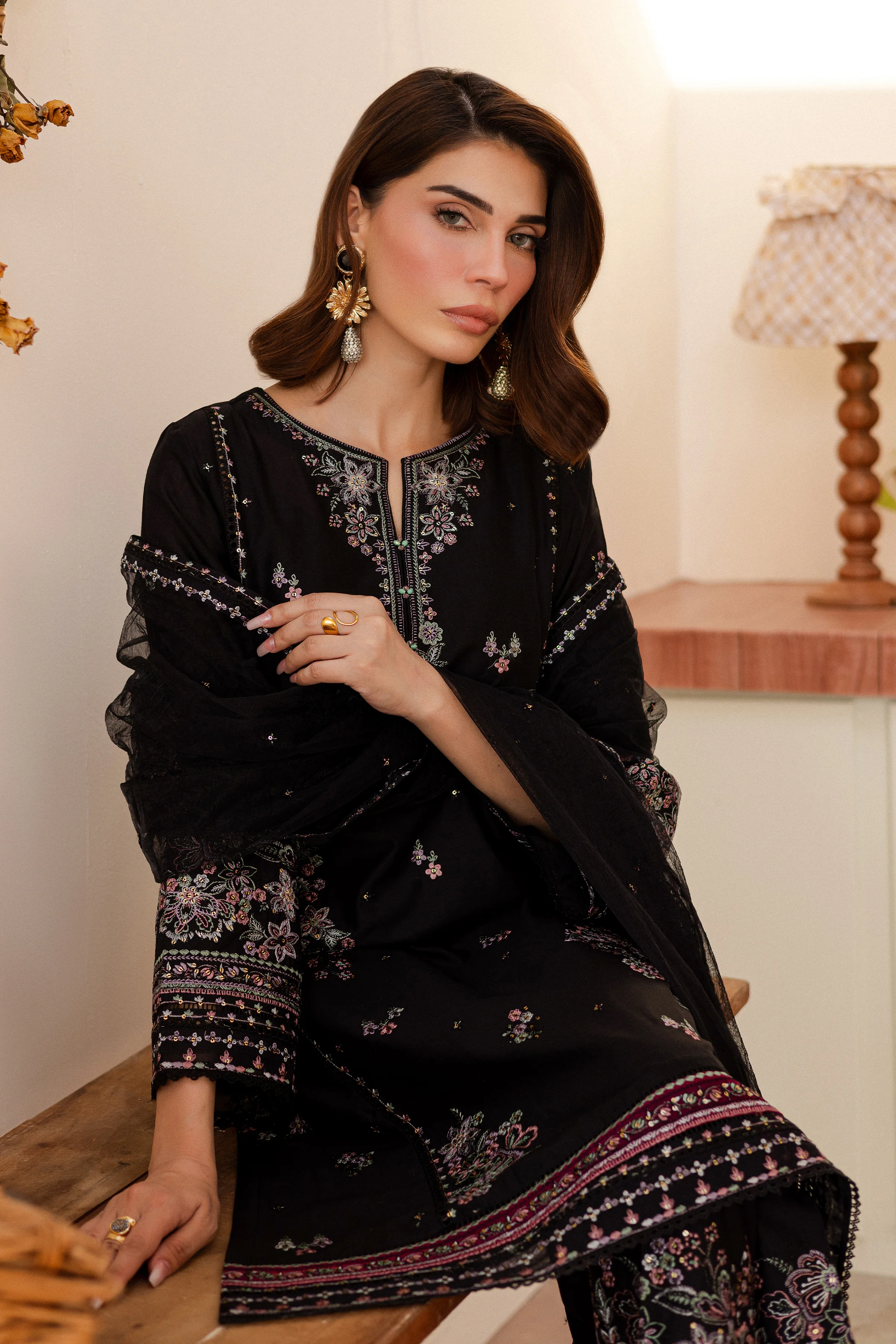 Elmira 3Pc - Embroidered Lawn Dress - Image 7