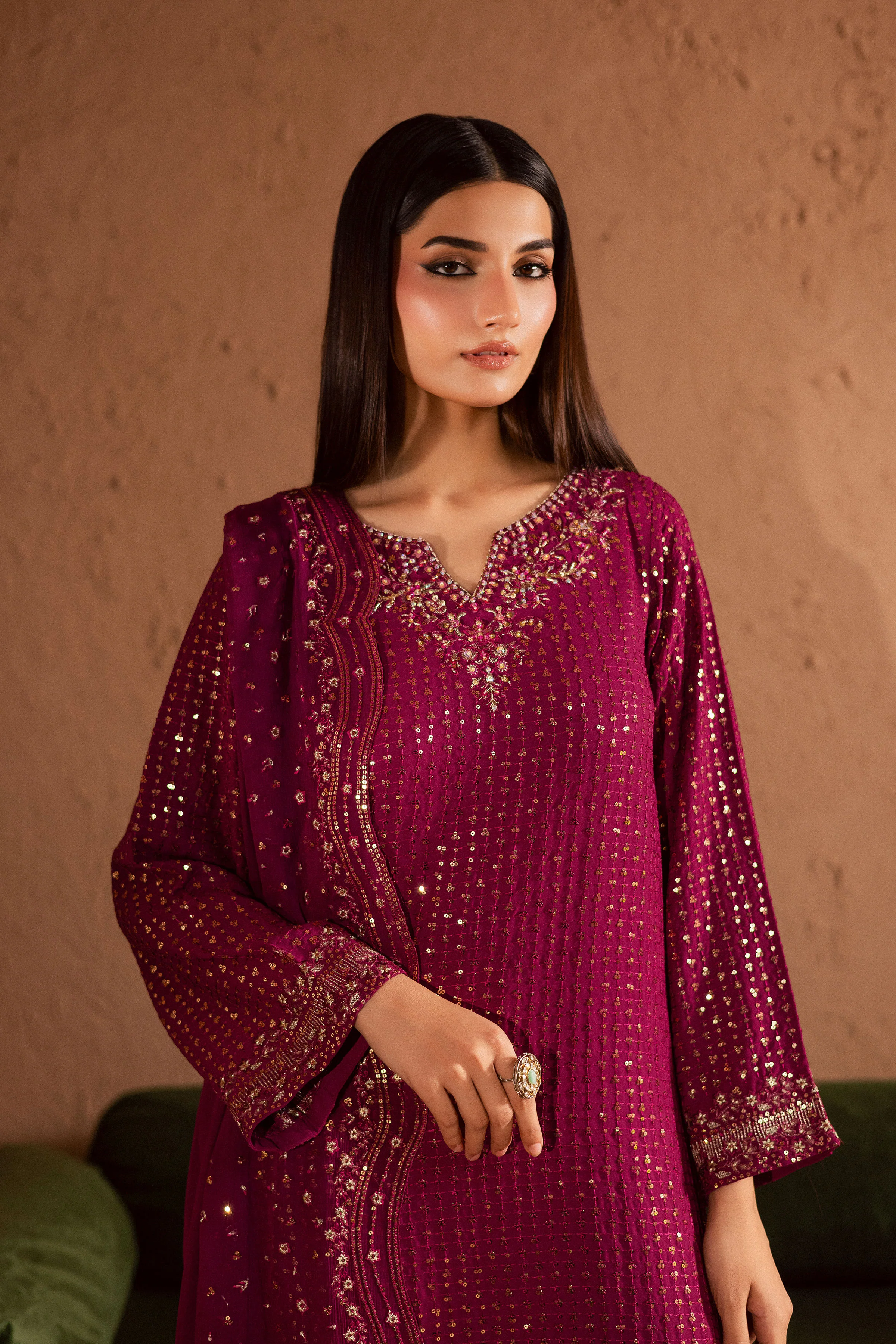 Elva 3Pc- Festive Luxe Pret - Image 2