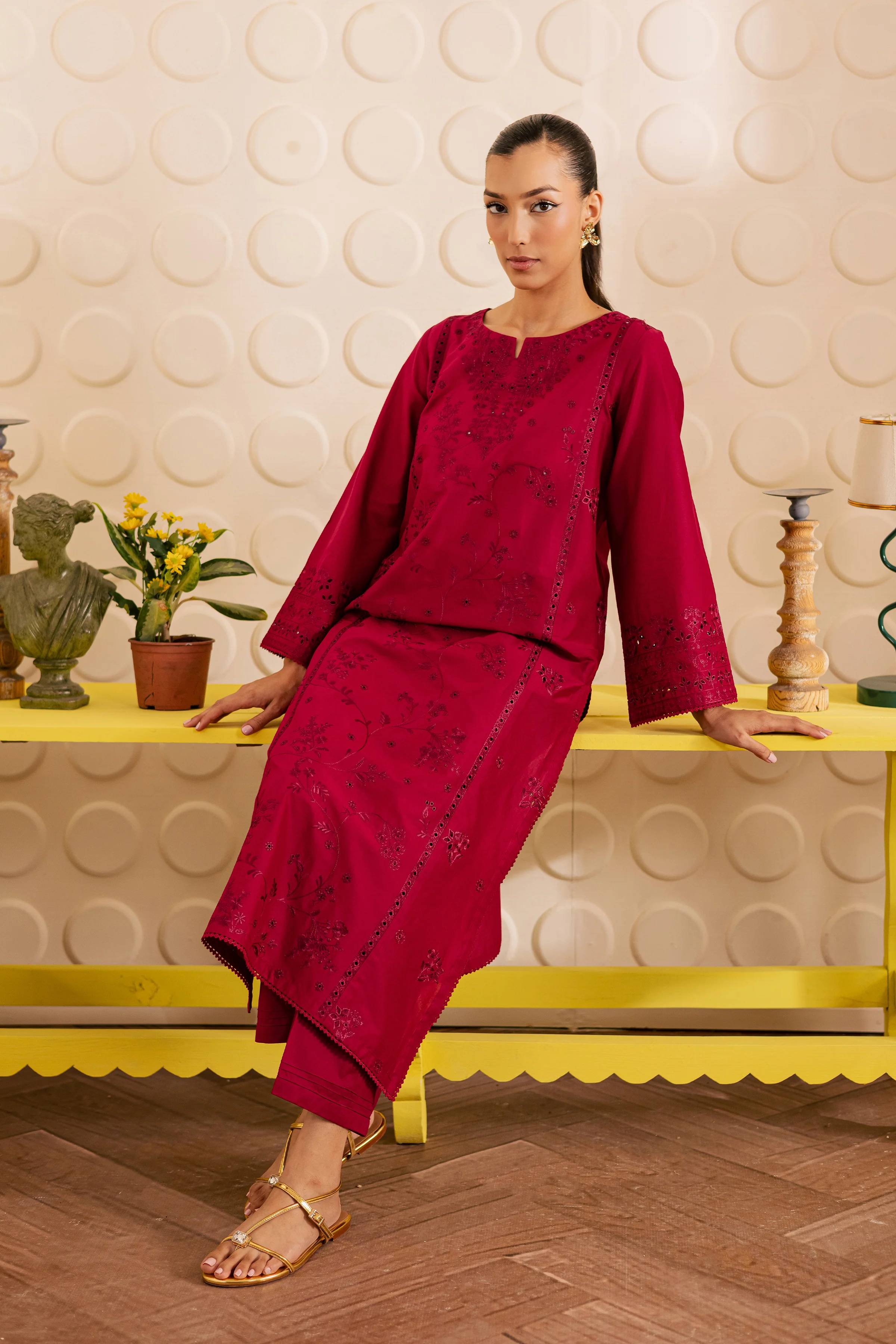 Emma 2Pc - Embroidered Lawn Pret - Image 4