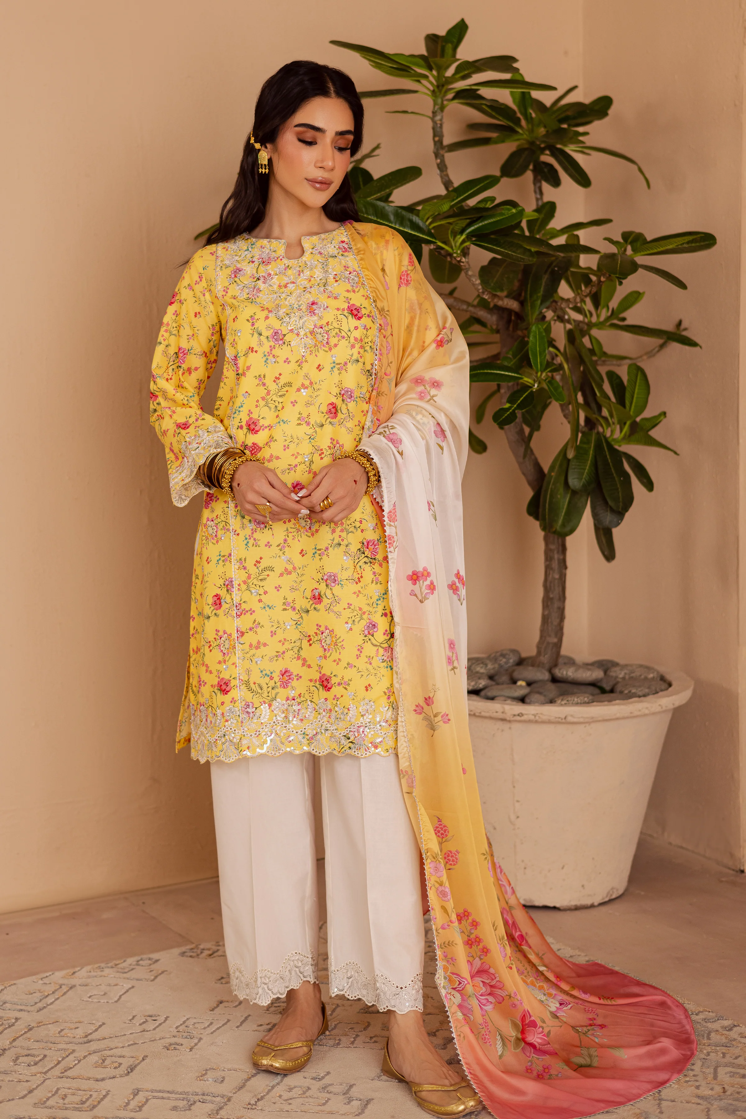 Emma 3Pc - Festive Eid Prints - Image 5