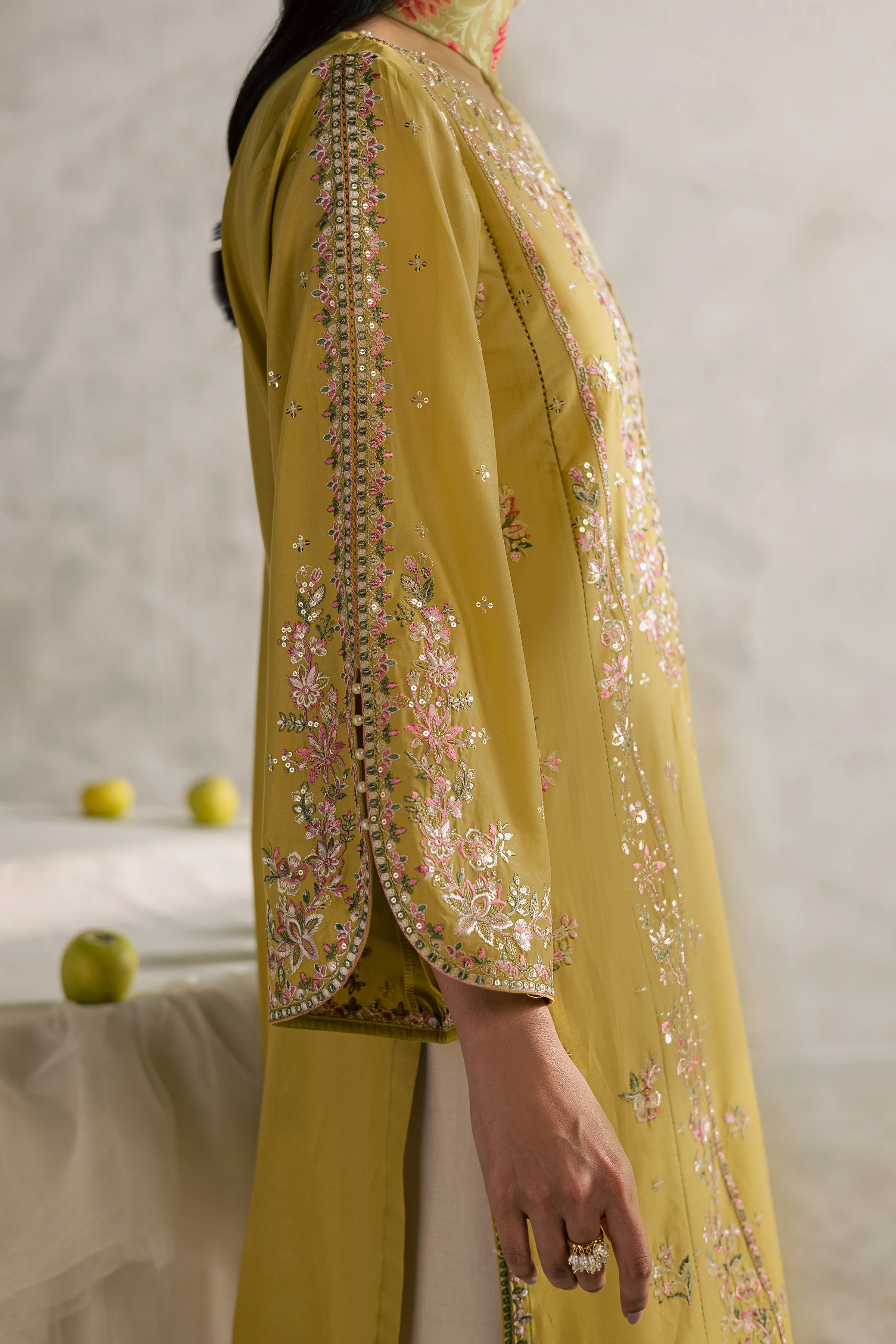 Essence 3Pc - Festive Embroidered Lawn - Image 5