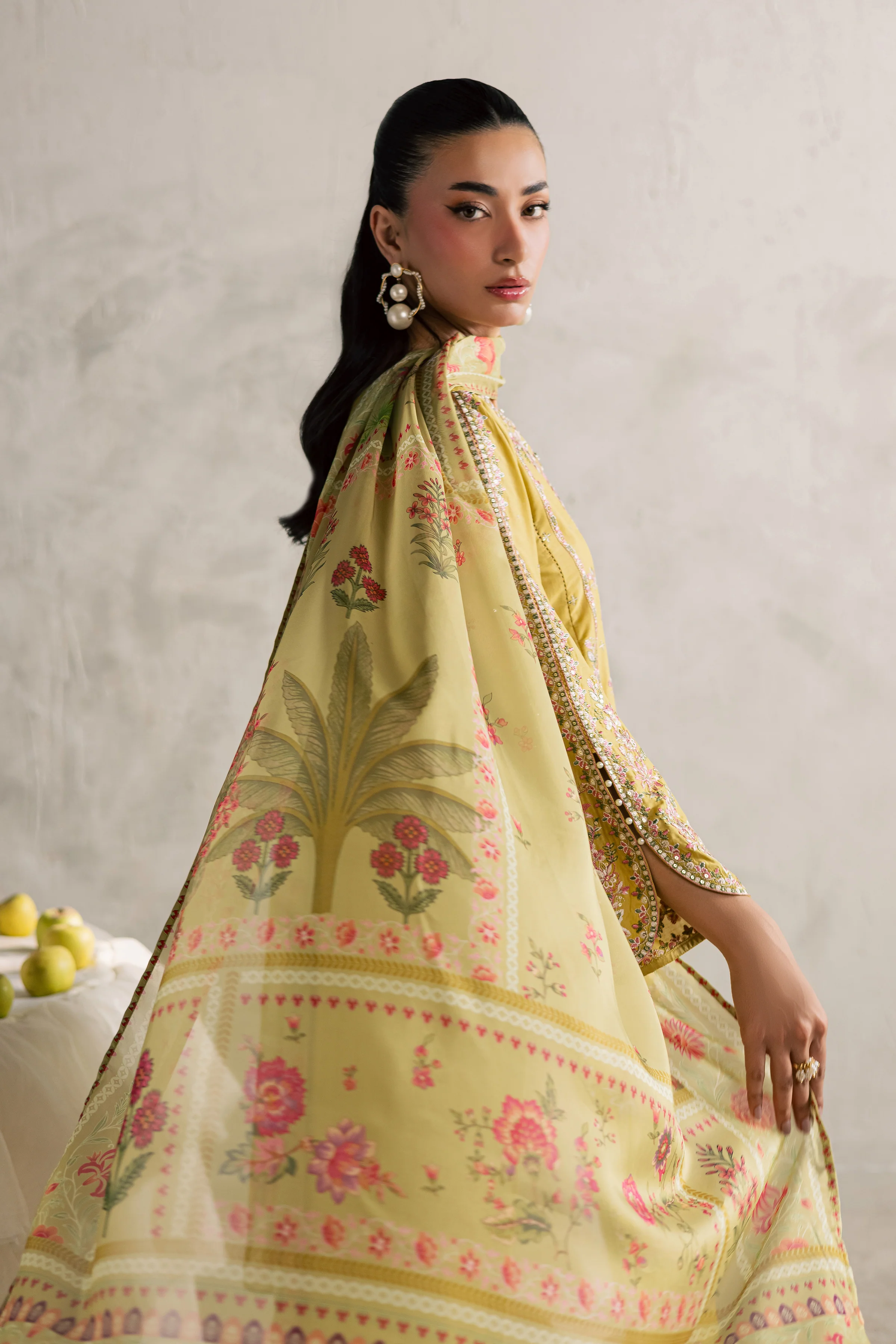 Essence 3Pc - Festive Embroidered Lawn - Image 7