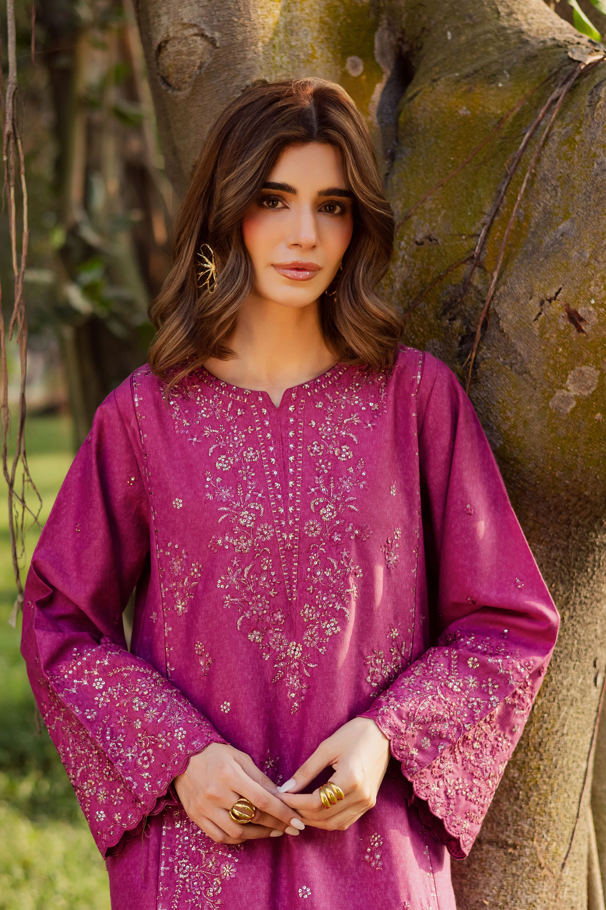 Eyter 2Pc - Embroidered Karandi Dress - Image 2