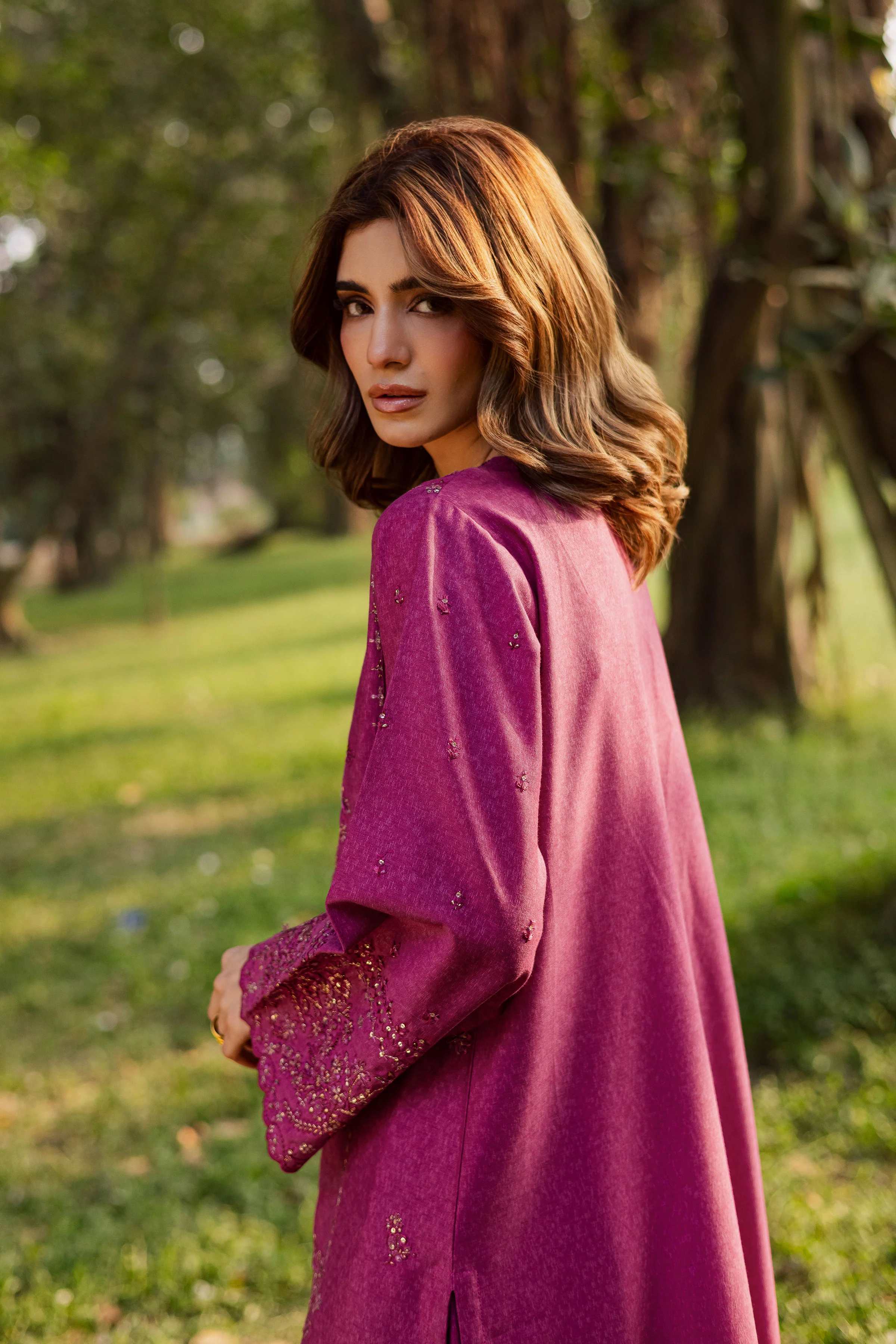 Eyter 2Pc - Embroidered Karandi Dress - Image 5
